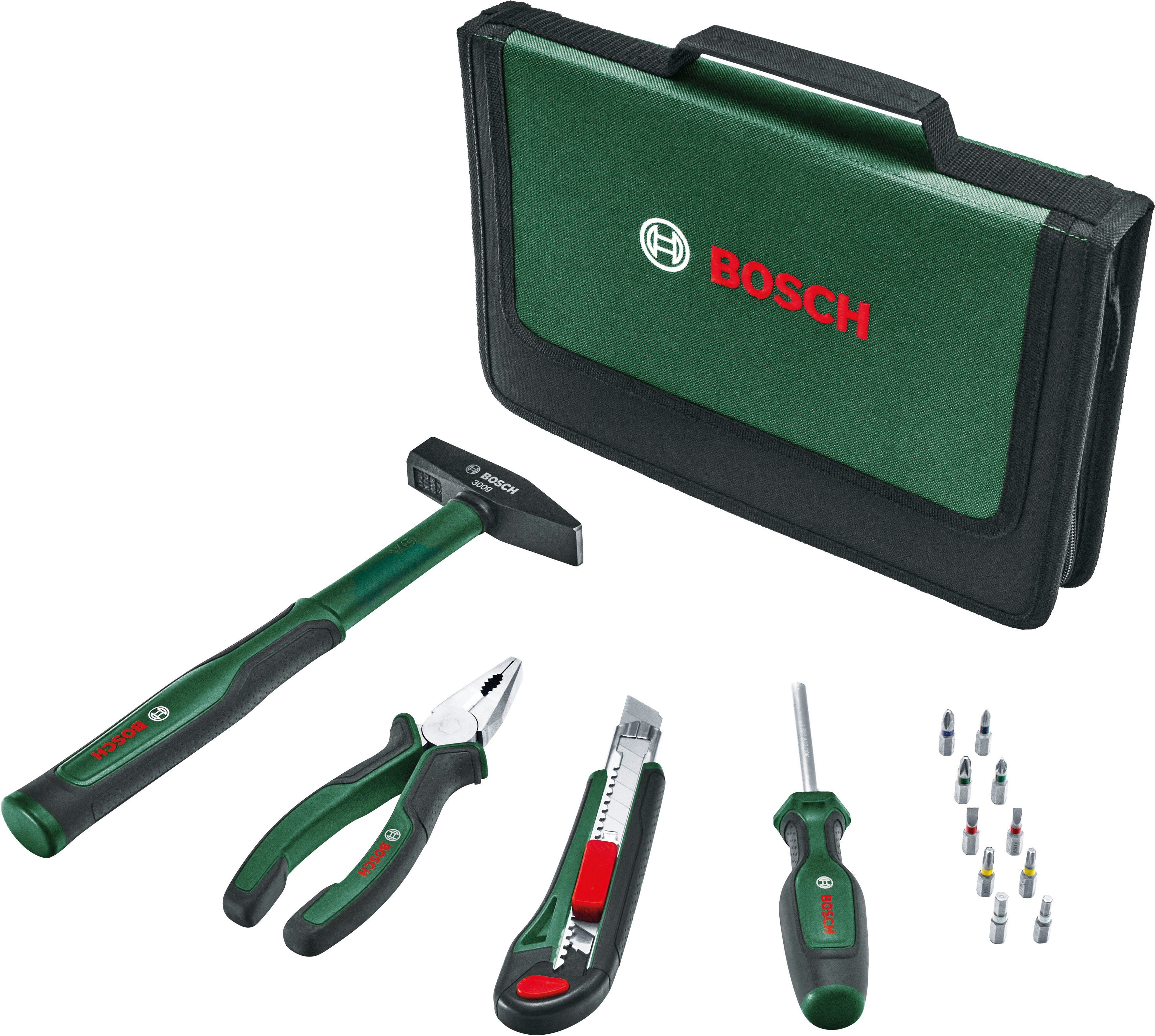 Bosch Home & Garden Easy Set, 14-teilig Werkzeug Starter Werkzeugset