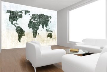 WandbilderXXL Fototapete Weltkarte, glatt, Weltkarte, Vliestapete, hochwertiger Digitaldruck, in verschiedenen Größen