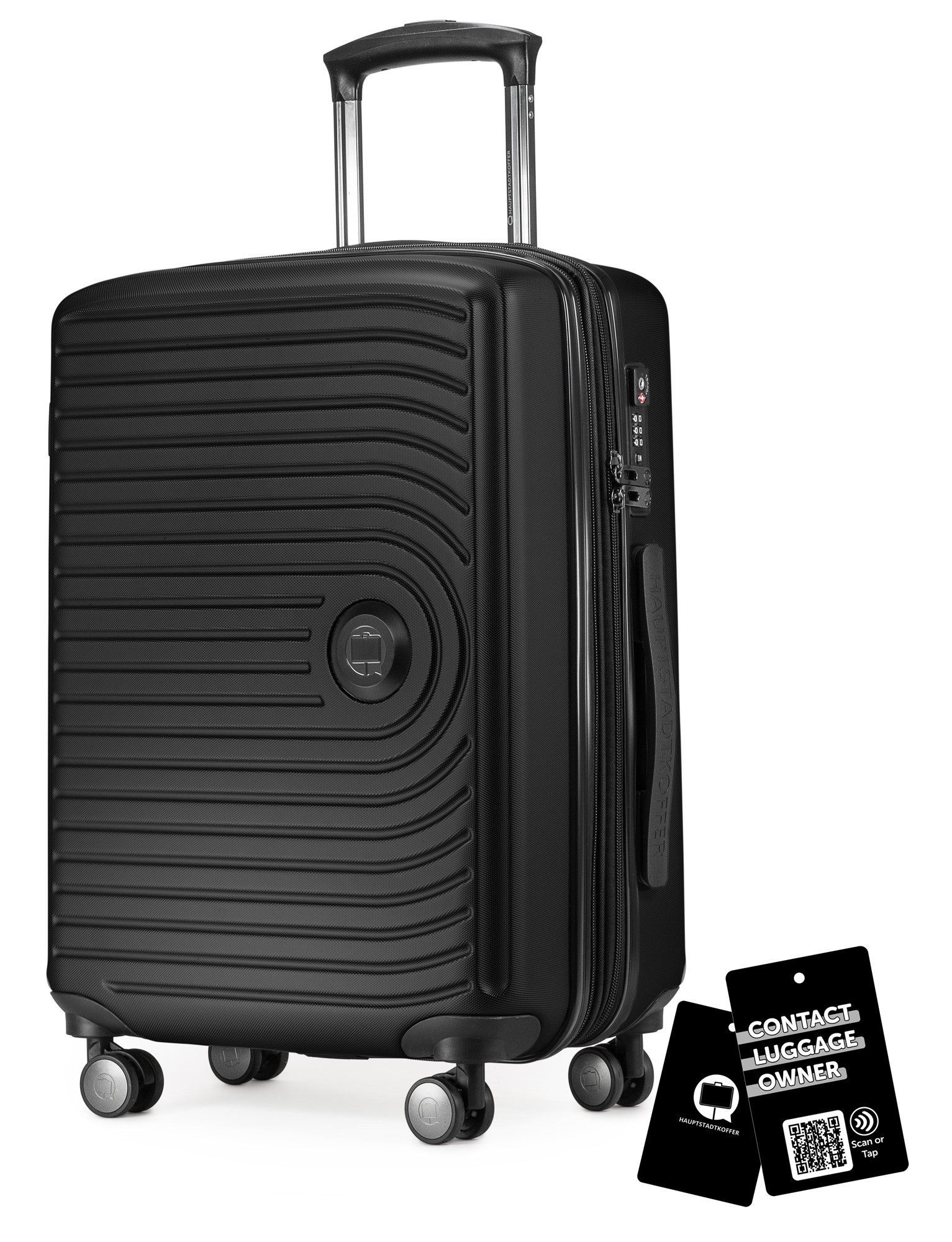 Hauptstadtkoffer Handgepäckkoffer Mitte, 4 Rollen, Handgepäck Koffer 55cm, erweiterbar auf 55L, TSA