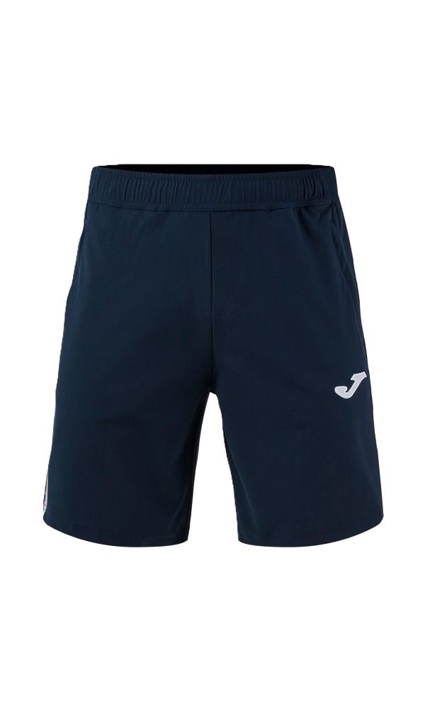 Joma Trainingshose Toledo II (100% Polyester) kurz dunkelblau/rot Herren