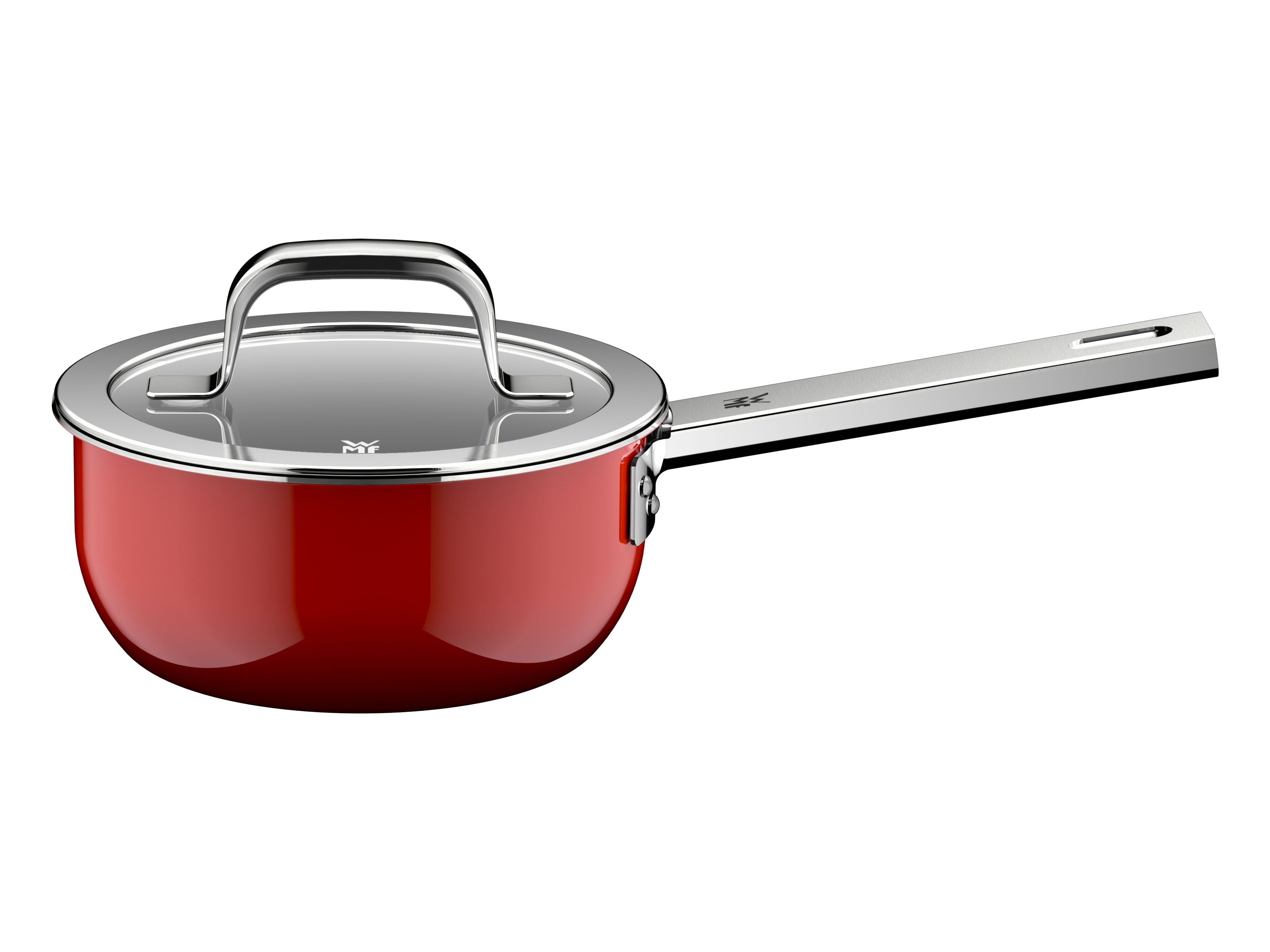 WMF Kasserolle Fusiontec Mineral Pro, Edelstahl, Glas (1-tlg), kratzfeste Oberfläche, wärmereduzierende Hohlgriffe, Made in Germany