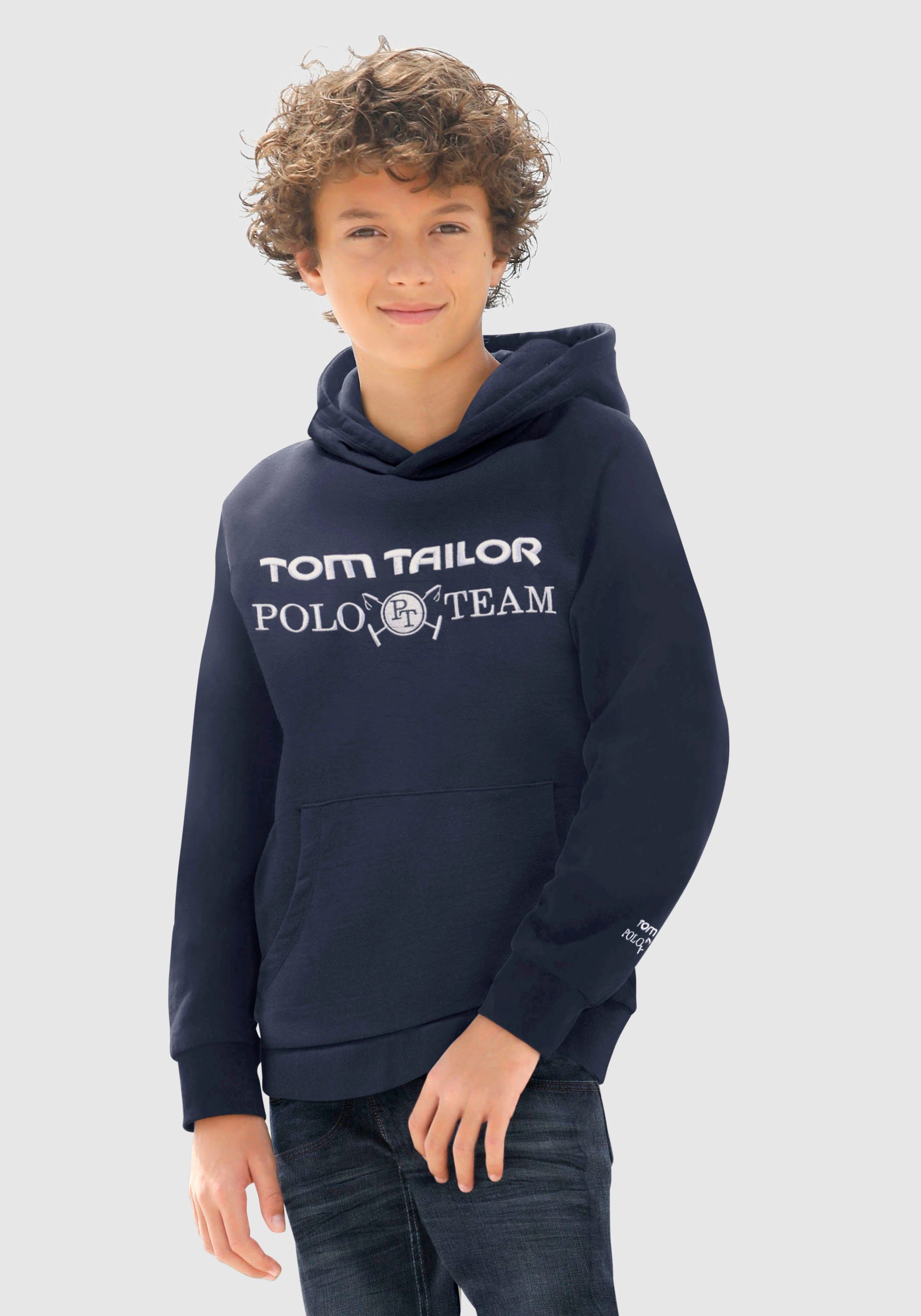 TOM TAILOR Polo Team Kapuzensweatshirt mit Stickereien online kaufen | OTTO