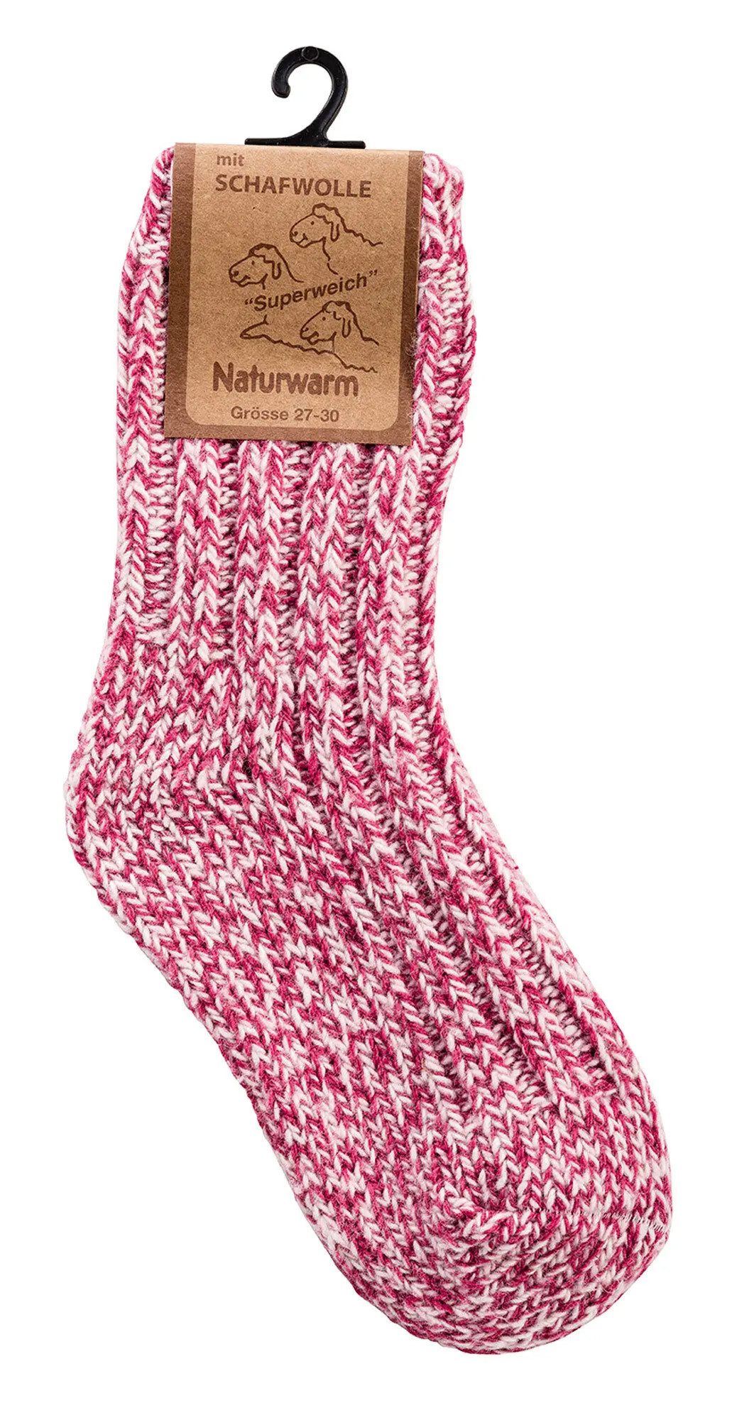 Socks 4 Fun Freizeitsocken Baby Kinder Norweger Socken (3-er Bündel, 3-Paar, 3 Paar) wie selbstgestrickt