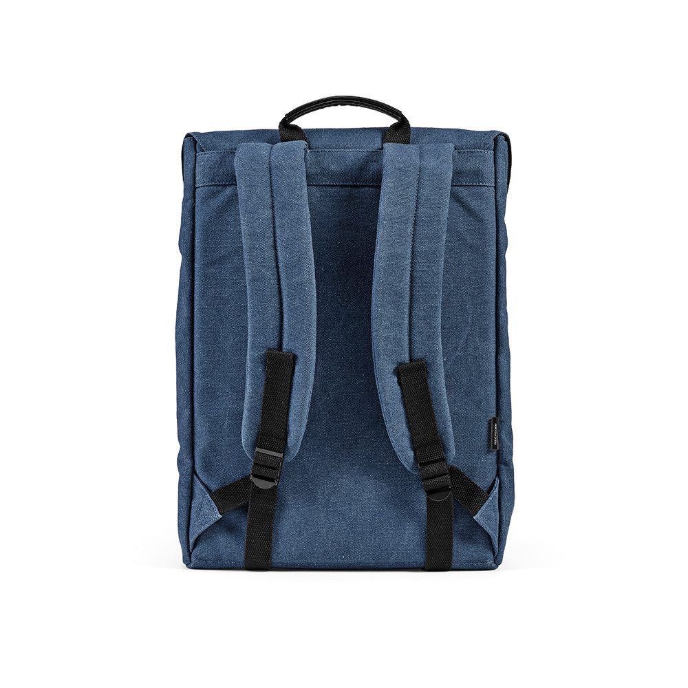 CABBEL Rucksack Rucksack 25L Laptop 17 Zoll recycelte Baumwolle nachhaltig leicht (Rucksack, 1-tlg., Einzelartikel), Blau, recycelte Baumwolle, 75% Recyclinganteil, 25L Volumen, 0,633kg