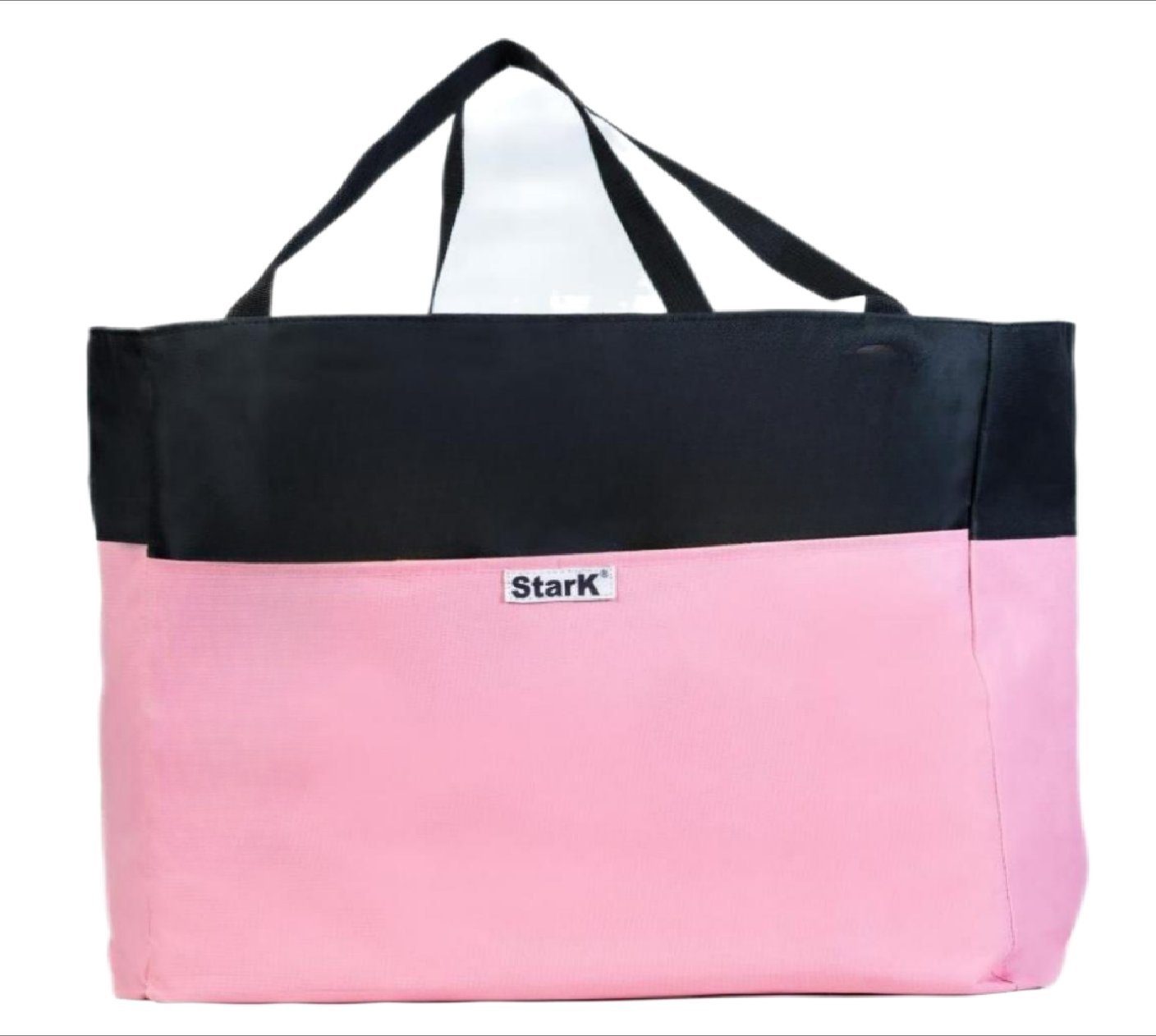 StarK XL-Strandtasche mit Reißverschluss - Faltbare Badetasche 50 Liter (Wasserabweisende Badetasche mit verschließbarem Innenfach - Beach Bag), Wasserabweisend, Sandfrei, Leicht zu Reinigen Rosa
