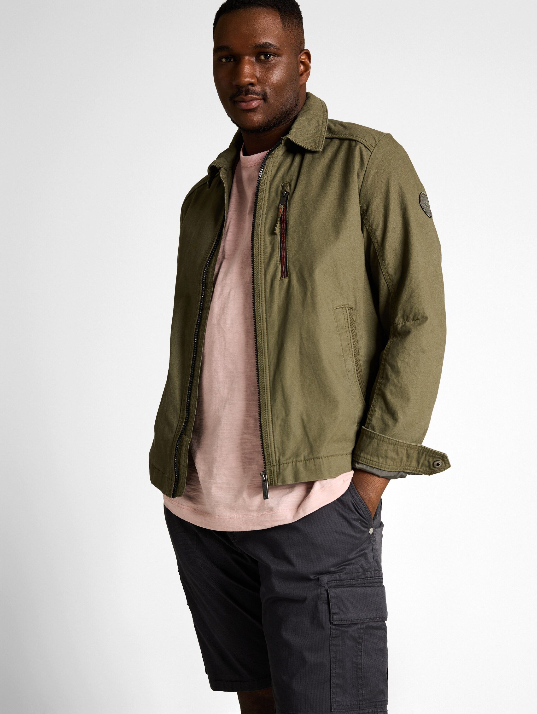 TOM TAILOR PLUS Cargohose Cargo-Shorts mit Stretch