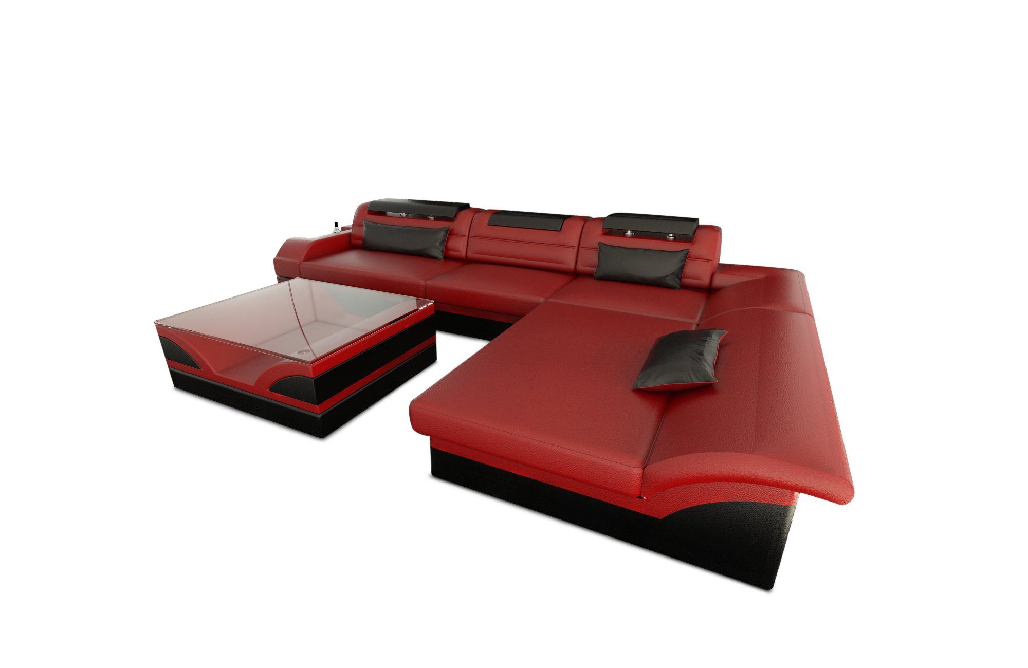 Sofa Dreams Ecksofa Couch Leder Sofa günstig online kaufen
