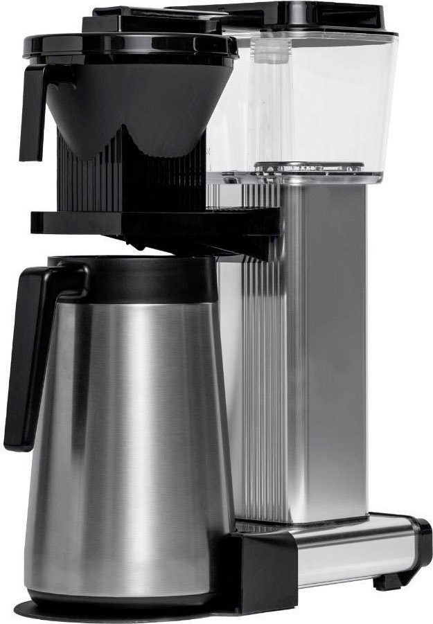 KBGT Moccamaster polished, 1,25l 1x4 Thermoskanne mit Papierfilter 741 Kaffeekanne, Filterkaffeemaschine
