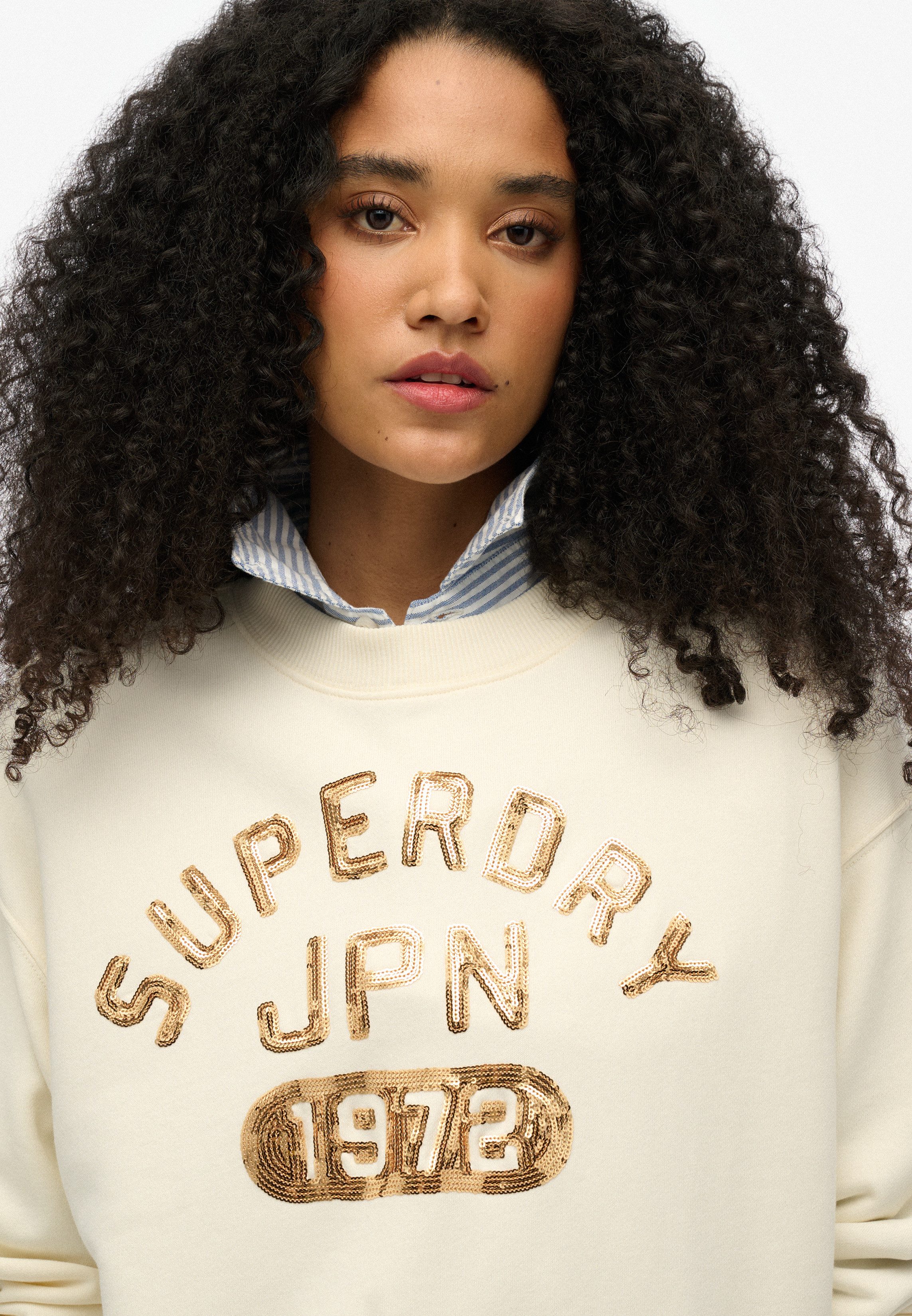 Superdry Sweatshirt EMBELLISHED VARSITY LOOSE CREW günstig online kaufen