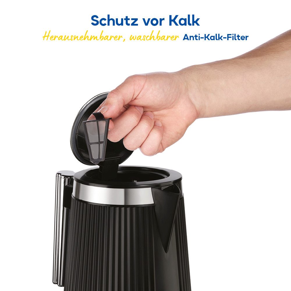 RUSSELL HOBBS Wasserkocher 26750-70, 1,7 l, 2400 W, 1,7l + herausnehmbarer Anti-Kalk-Filter – Bild 4 von 5