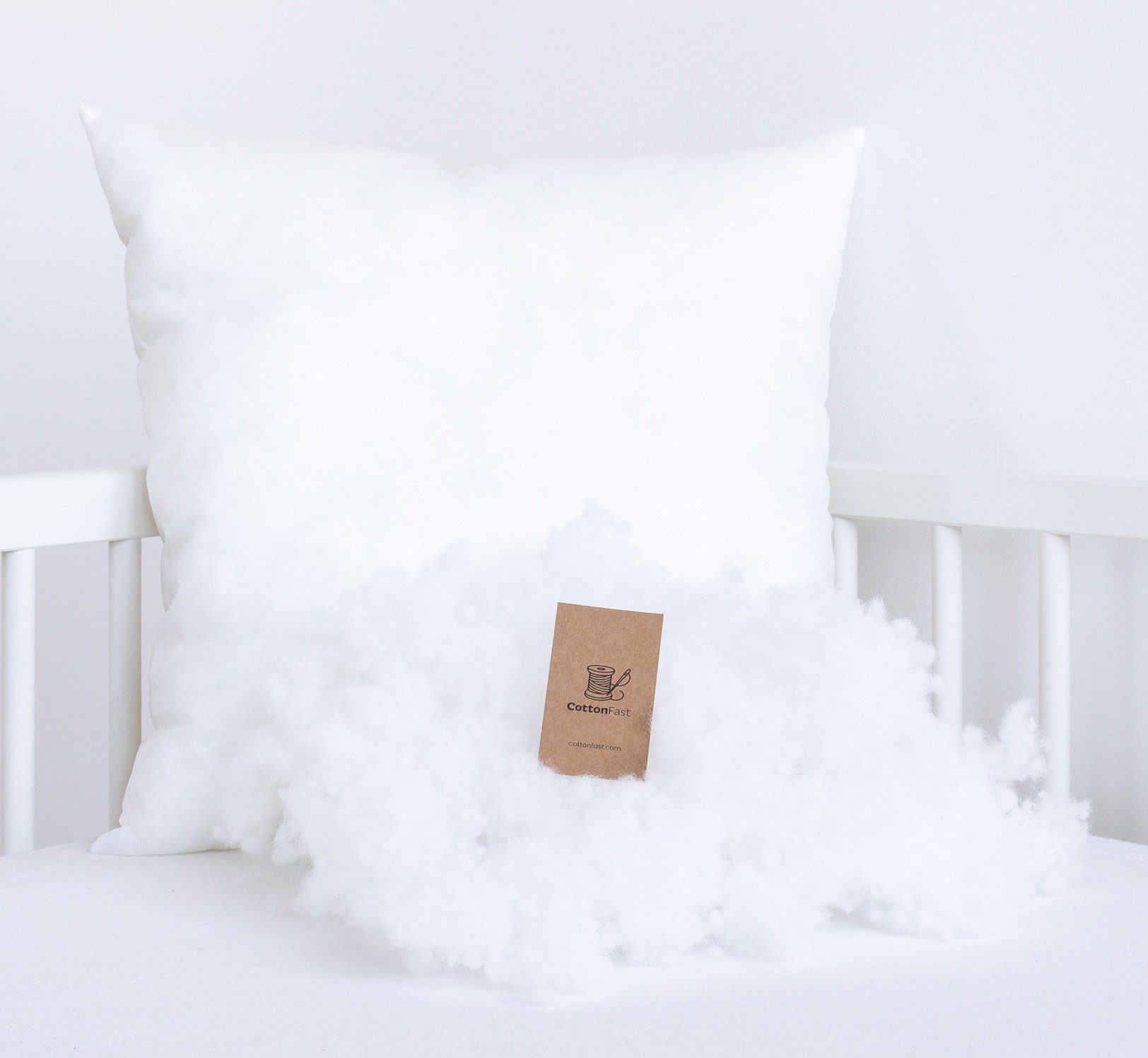 COTTONFAST Kissenfüllung 40x40 cm Innenkissen für Dekokissen Kopfkissen weich & hygienisch, COTTONFAST Europäische Herstellung • Formstabil & langlebig!