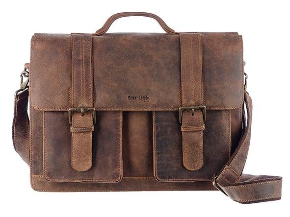 GreenLand Nature Aktentasche Montenegro, aus Rindsleder im Vintage Look günstig online kaufen