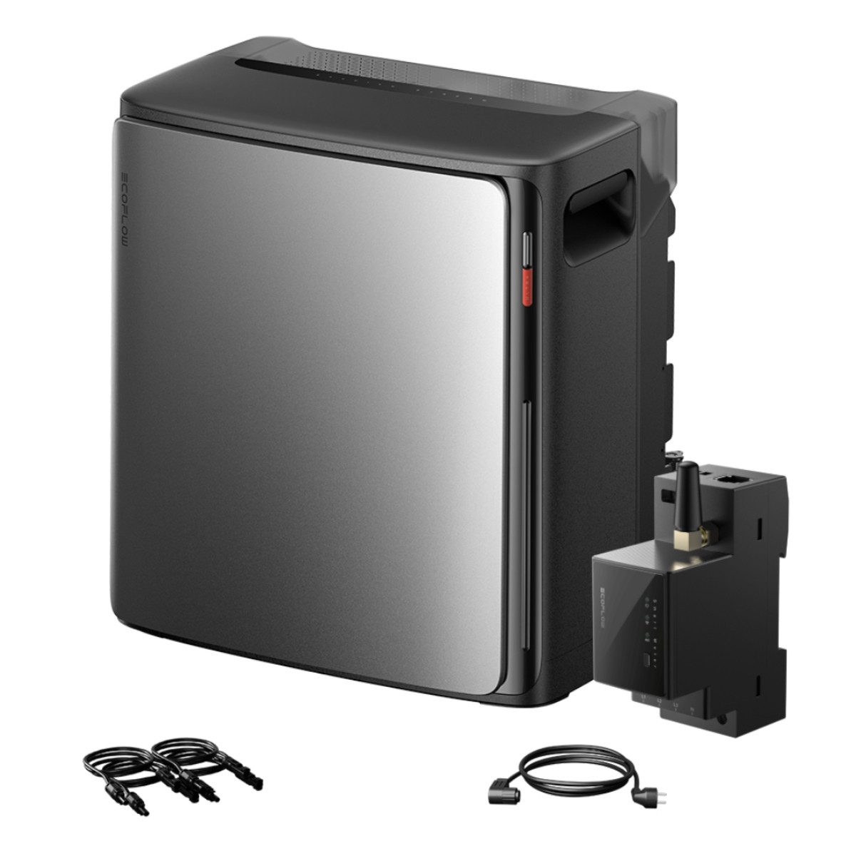 Ecoflow Balkonkraftwerk ECOFLOW STREAM Ultra X 3,84kWh All in One Speicher für Balkonkraftwerk, (2300W Dual AC-Anschlüsse), 4 MPPT Solareingang mit integriertem Mikro-Wechselrichter