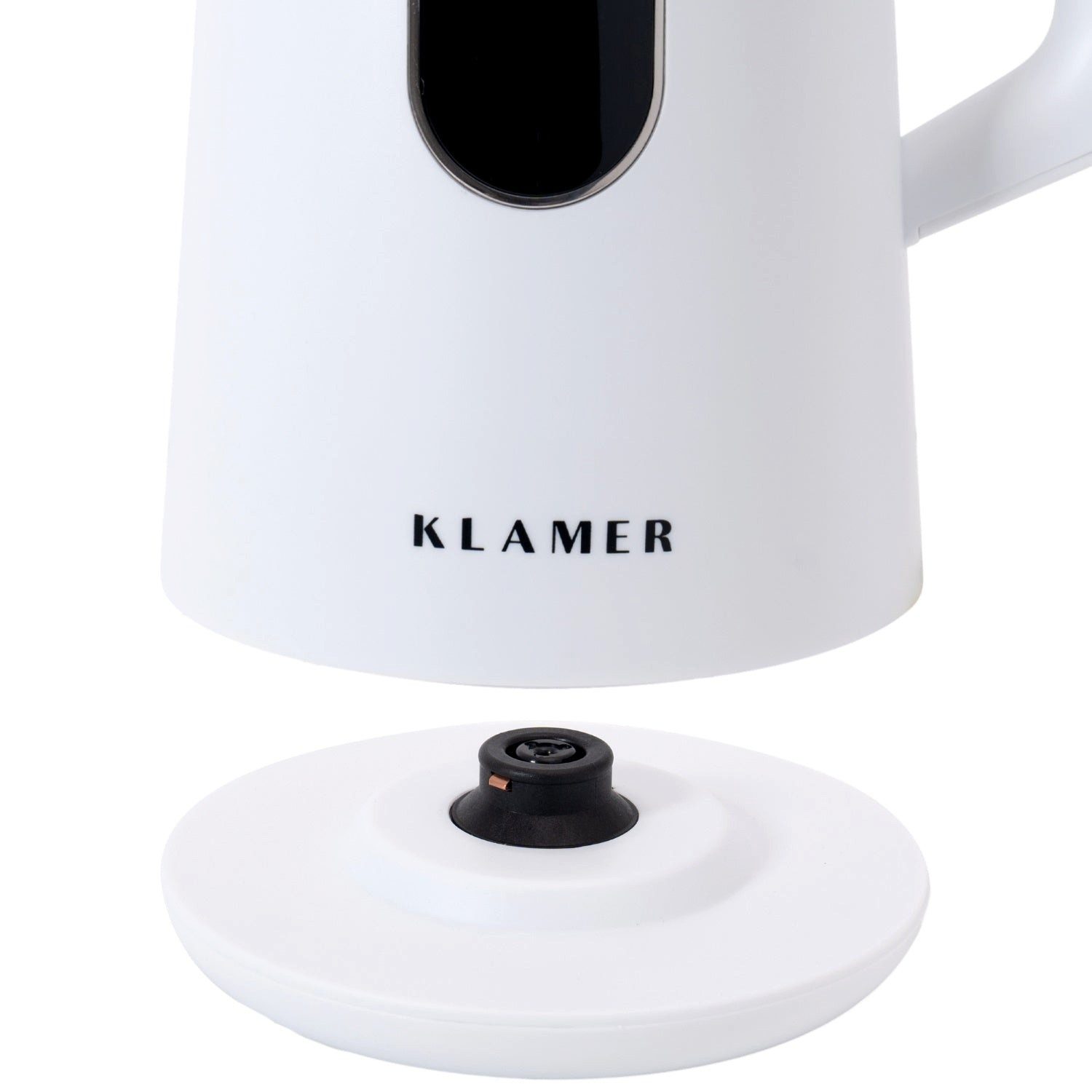 KLAMER Wasserkocher Edelstahl mit Temperatureinstellung 40-100°C, Warmhaltefunktion, matt…, 1,5 l, 1800 W, 1,5L, 5 Temp.-Einst., kalkfrei, BPA-frei, integrierte – Bild 3 von 5