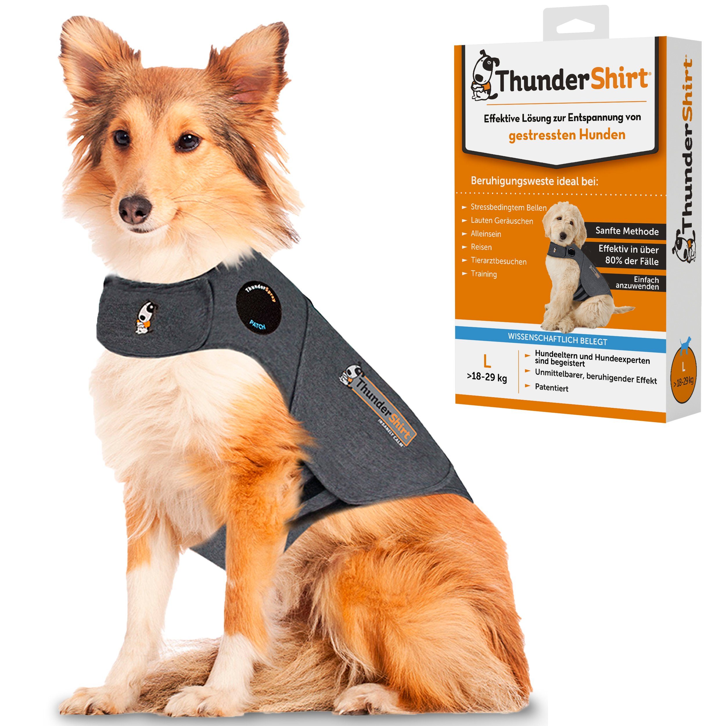 Adaptil Hunde-Halsband ThunderShirt ® - Die Beruhigungsweste für gestresste Hunde