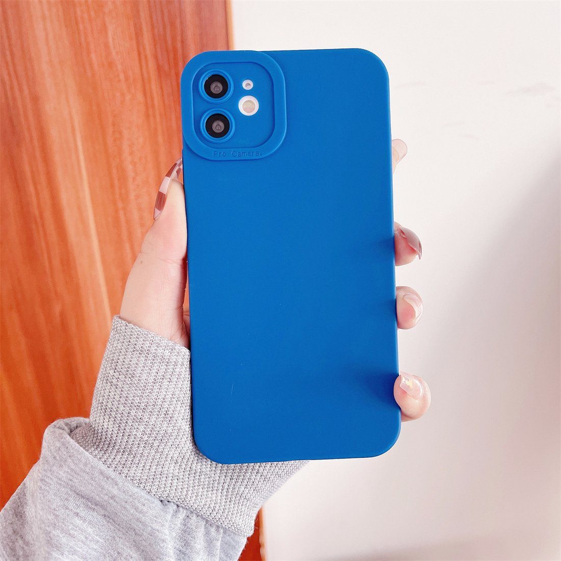 DÖRÖY Handytasche Klein Handytaschen Case,Handytasche für 14pro, blau Frosted Geeignet iPhone
