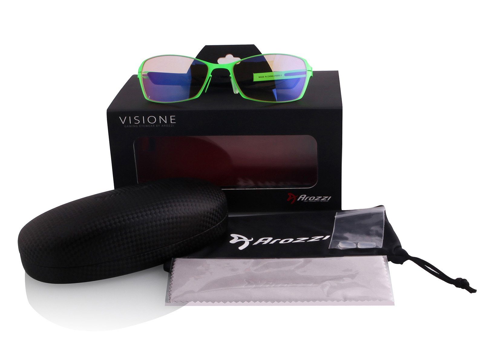 Arozzi Brille Arozzi Visione VX-500 Gaming - Grün Brille