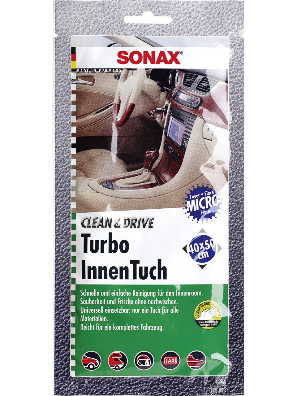 Sonax Sonax Clean & Drive TurboInnenTuch 40x50cm Autopolitur