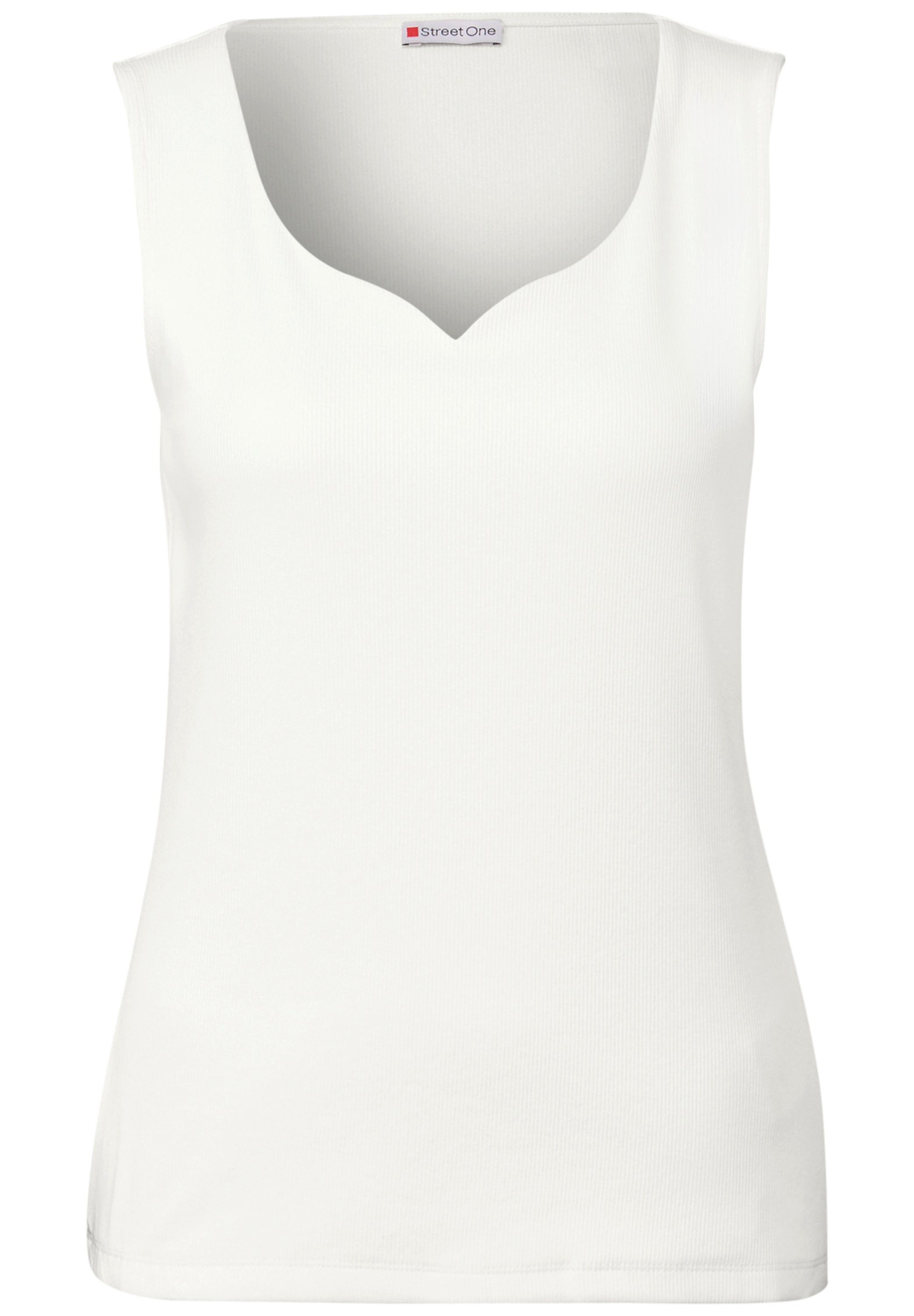 STREET ONE Shirttop Top mit Herzausschnitt günstig online kaufen