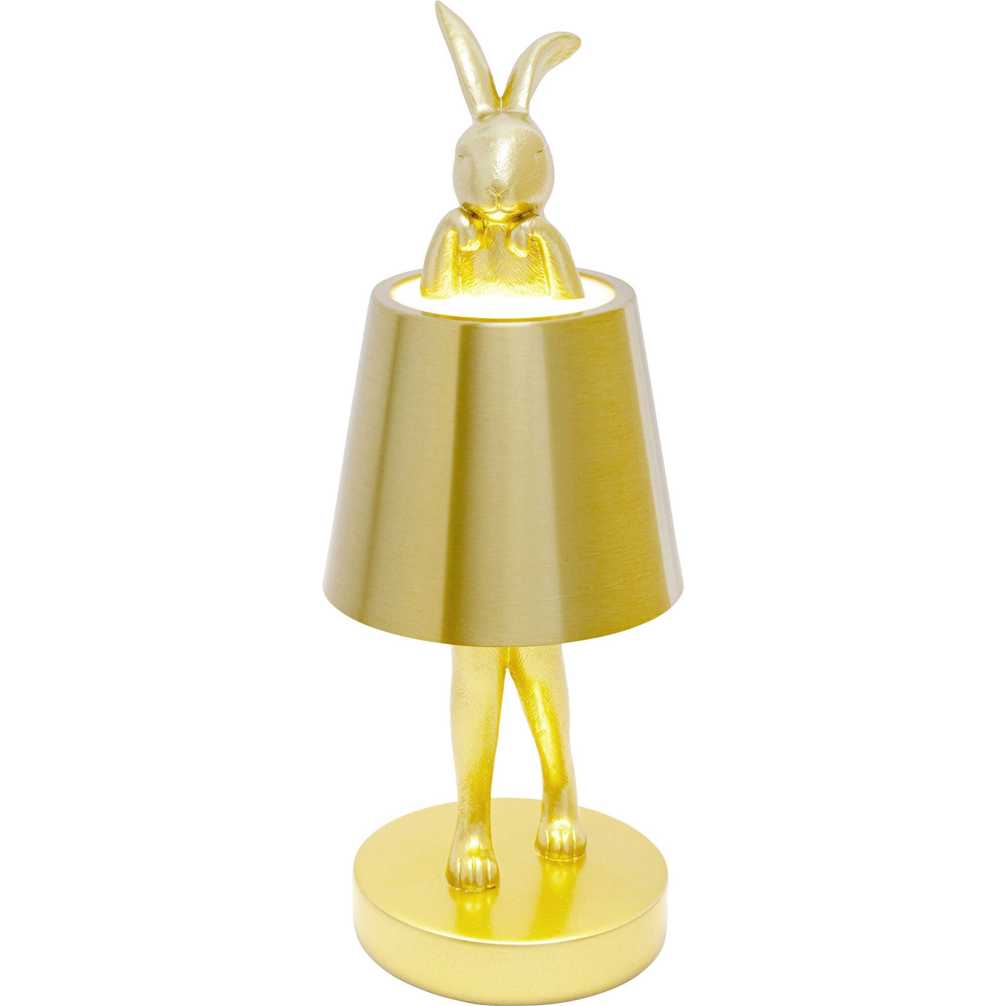 Kare Design LED Außen-Tischleuchte Animal Rabbit, Dimmbar, LED fest integriert, Farbwechsler, Akkuleuchte, dimmbar mit Touchdimmer, spritzwassergeschützt