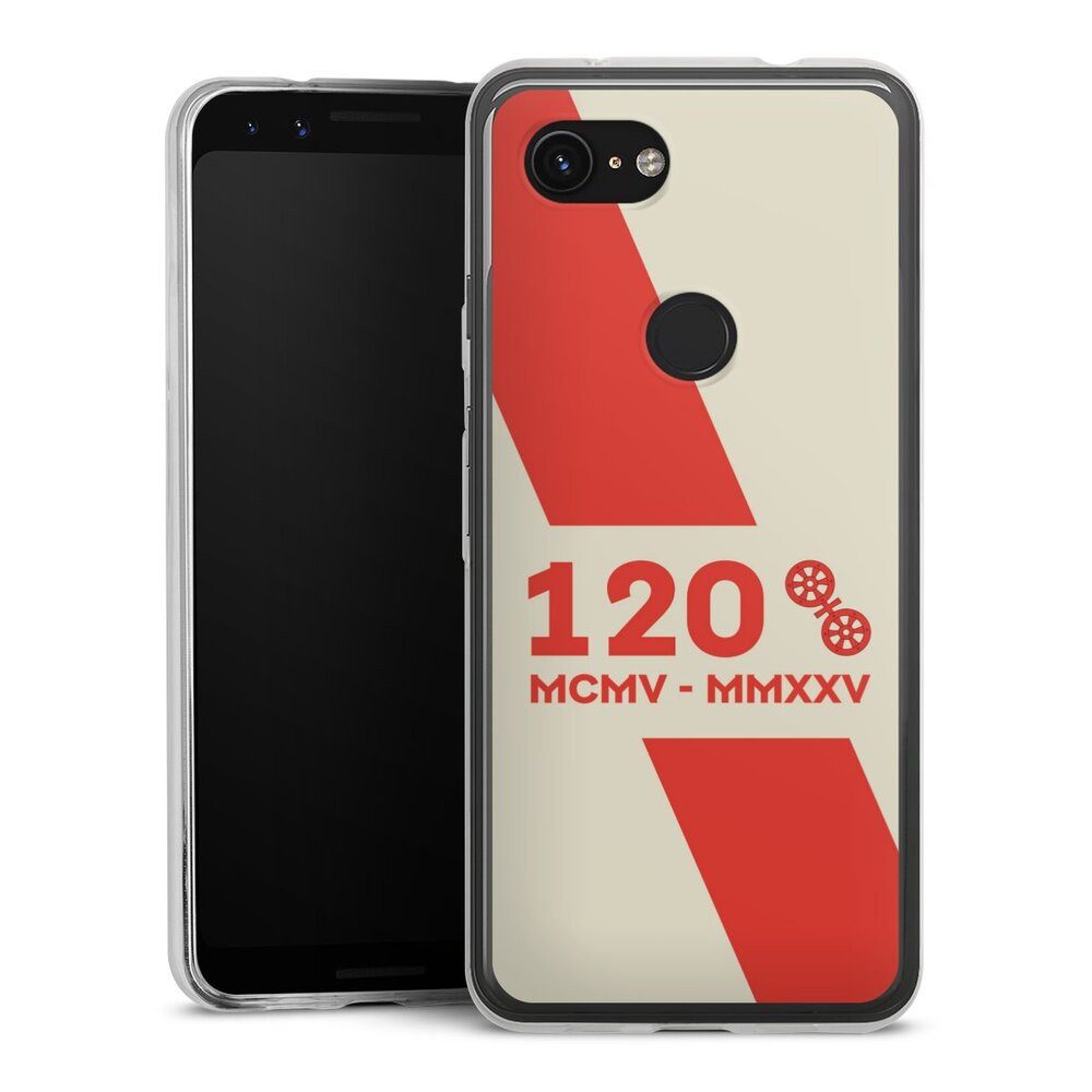 DeinDesign Handyhülle 1. FSV Mainz 05 E.V. 120 Jahre Bundesliga, Google Pixel 3a Slim Case Silikon Hülle Ultra Dünn Schutzhülle