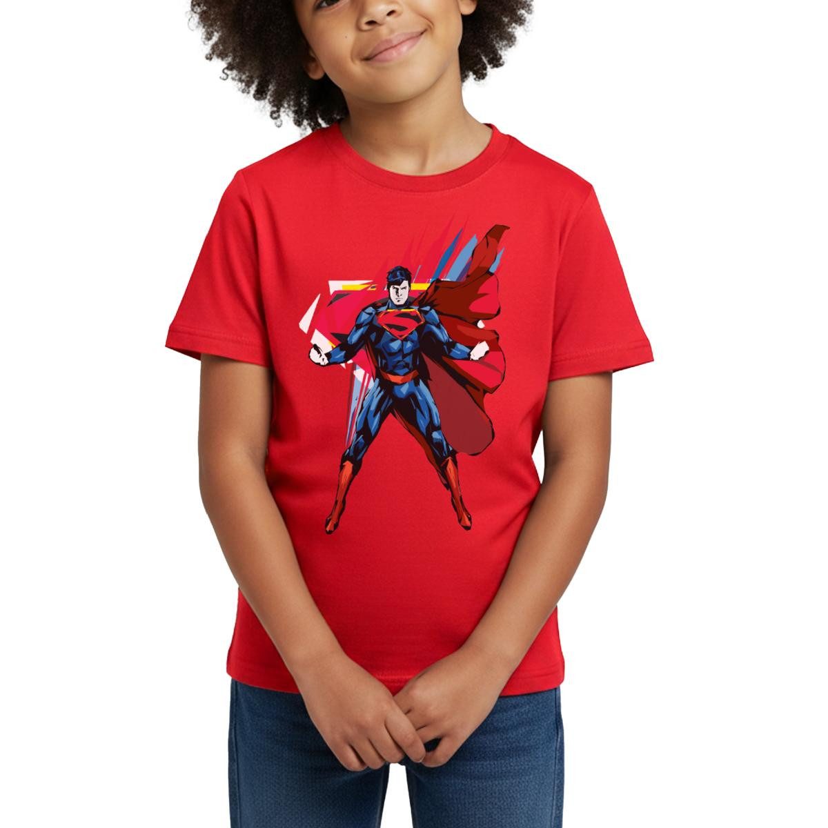 Spreadshirt T-Shirt DC Comics Superman Fragmented Kinder T-Shirt (1-tlg)