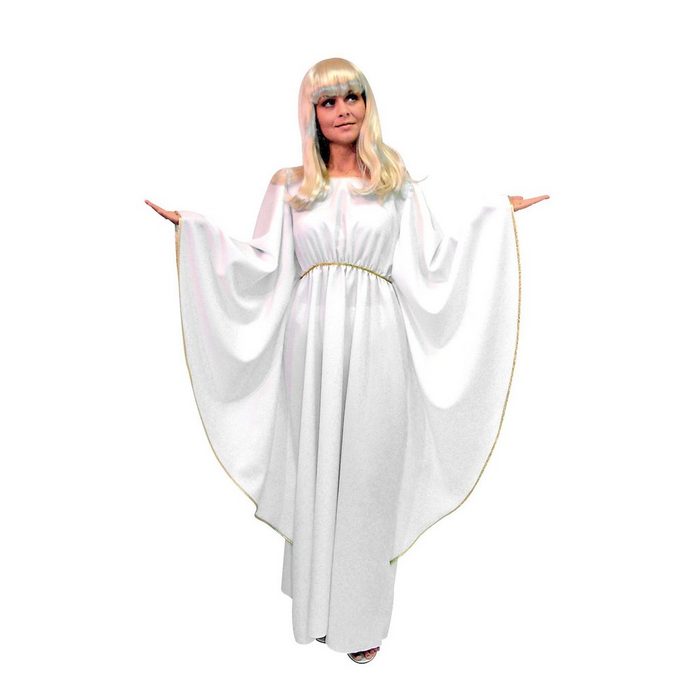 Metamorph Kostüm Engelskleid Weites weißes Kleid als Basis für Engelskostüme