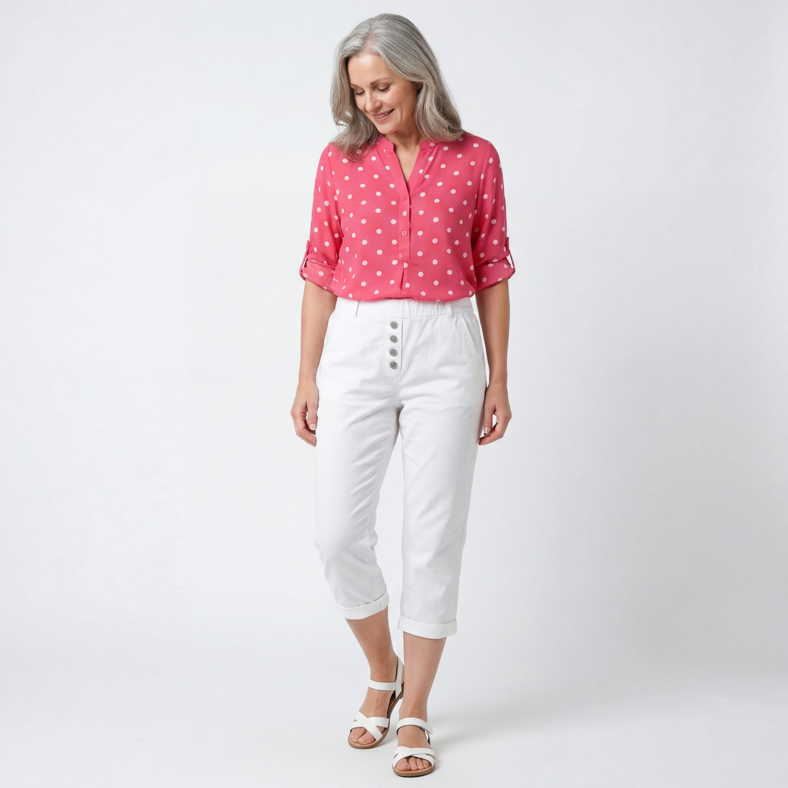 OriginalYou 7/8-Caprijeans Damen mit Stretch Knitterlook kurze Sommerhose m günstig online kaufen