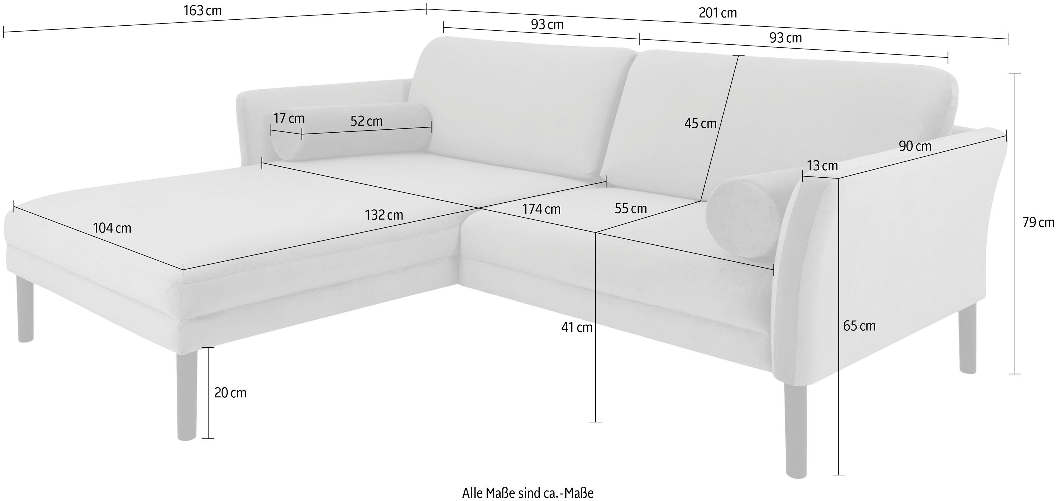 verschiedenen in in Aulstad, andas Design, skandinavischem Ecksofa Bezugsqualitäten