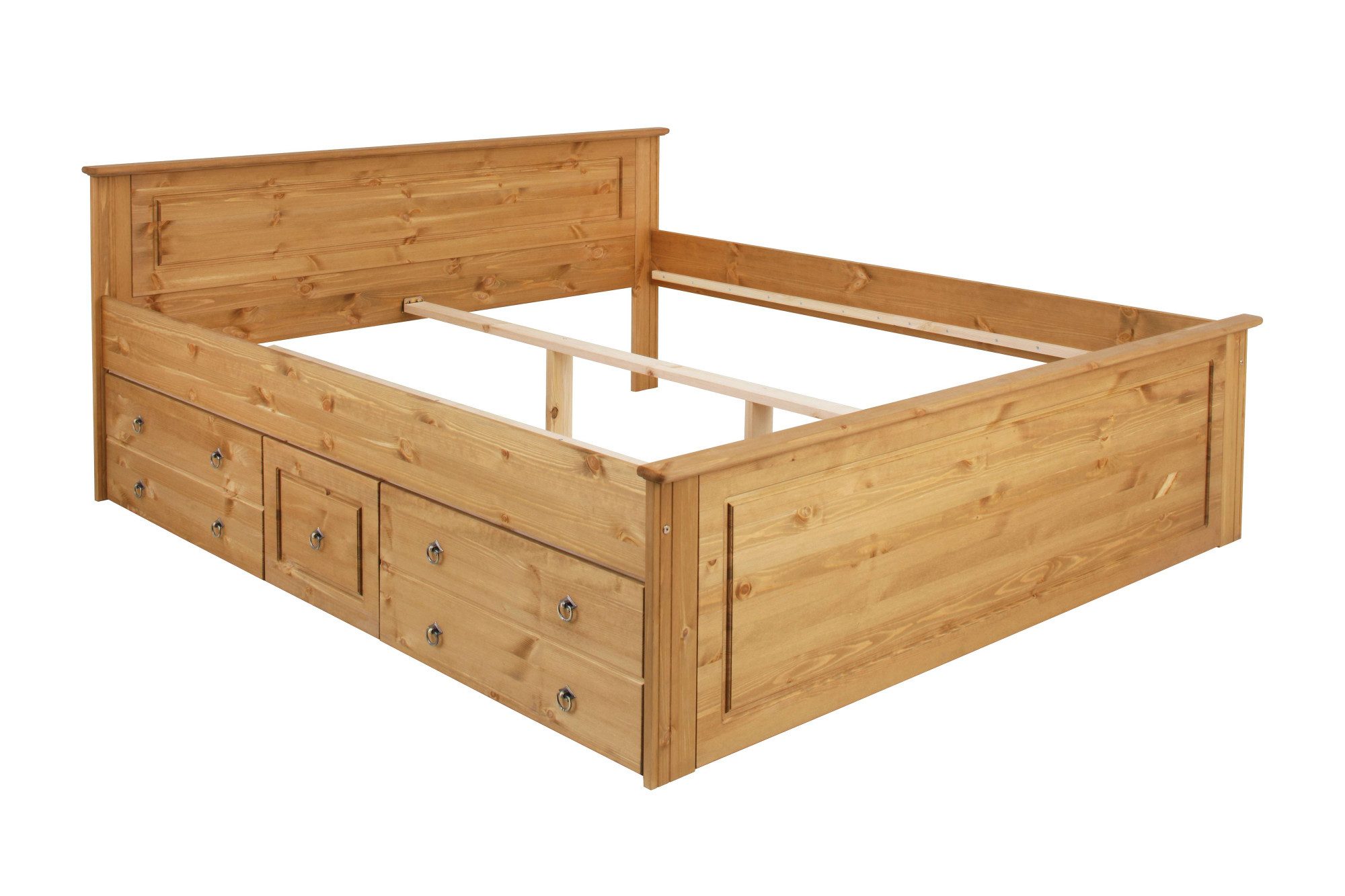 OTTO home Massivholzbett Hugo, FSC® zertifiziert, Landhausstil, zeitlos und edel (auch als Super Sparset inklusive Schubkästen), Stauraumbett, extra belastbar,  – Bild 4 von 5