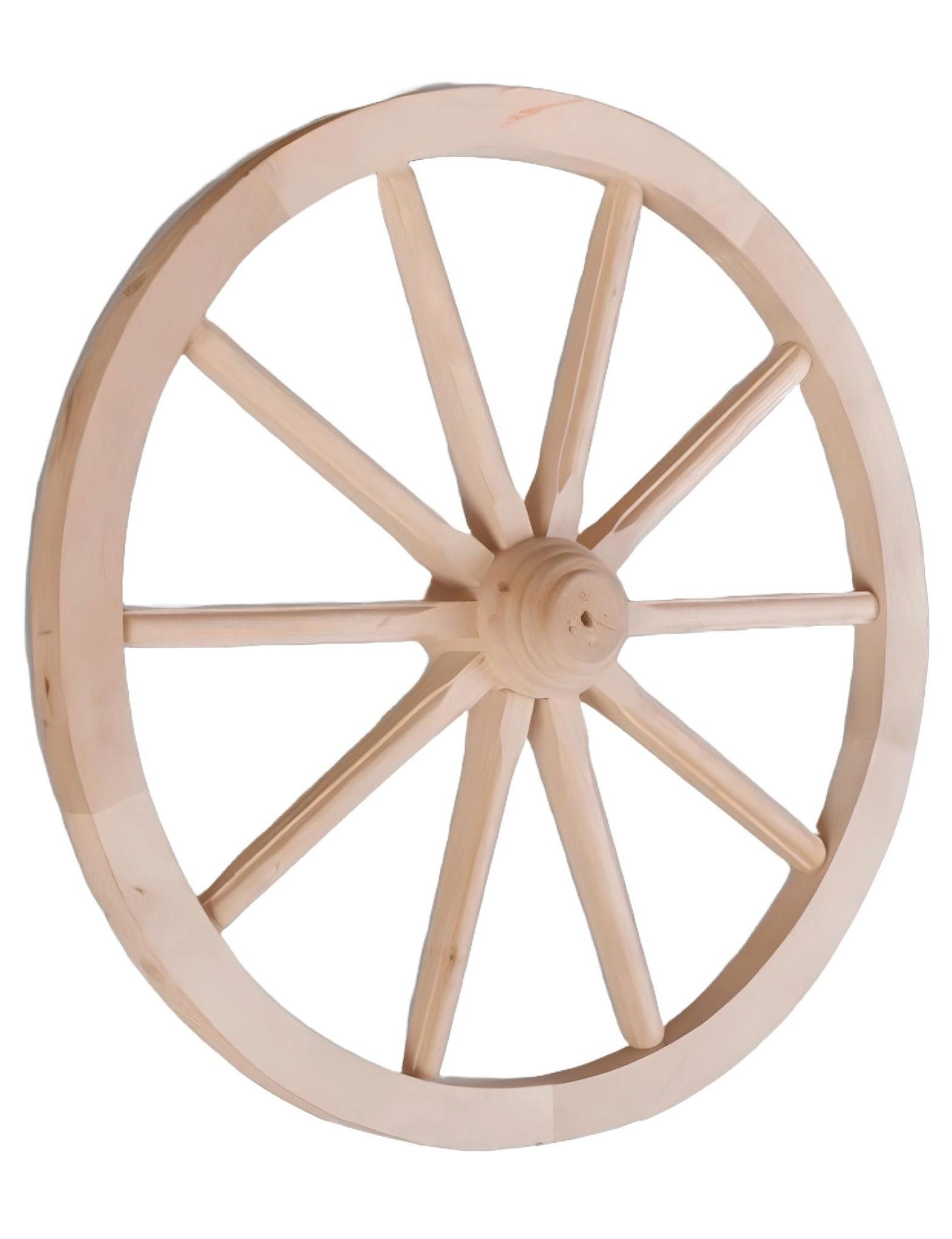 Gartenfigur Dekorad Holzrad Ø 60 cm Speichenrad Wagenrad Gartendeko Ladendeko