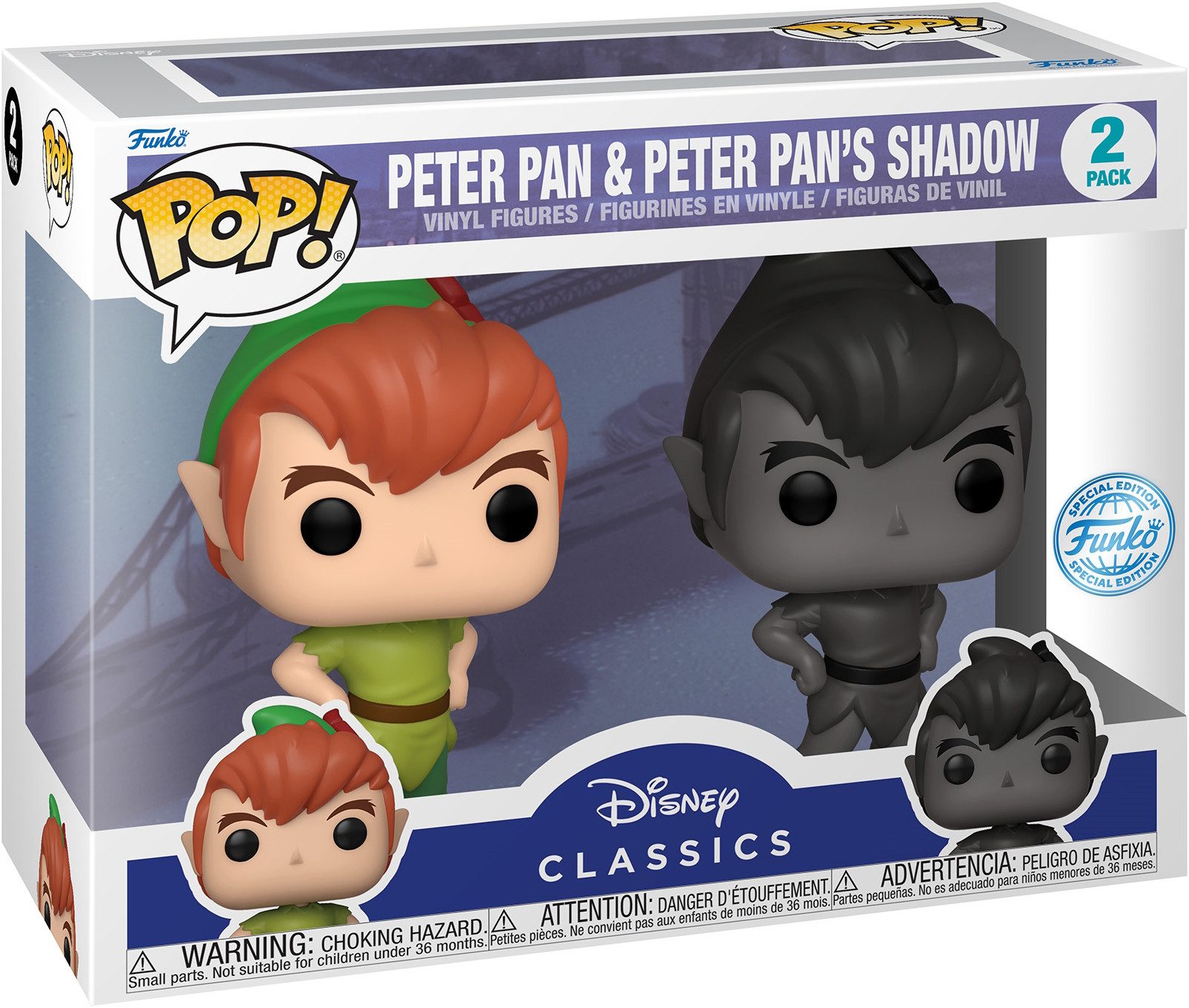 Funko Spielfigur Disney Classics Peter Pan & Peter Pan's Shadow SE