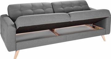 exxpo - sofa fashion 3-Sitzer Nappa, mit Bettfunktion und Bettkasten