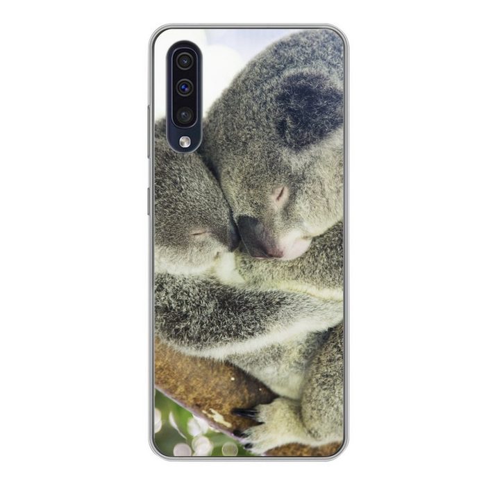 MuchoWow Handyhülle Koalas - Plüschtier - Tiere - Kinder - Jungen - Mädchen Handyhülle Samsung Galaxy A50 Smartphone-Bumper Print Handy