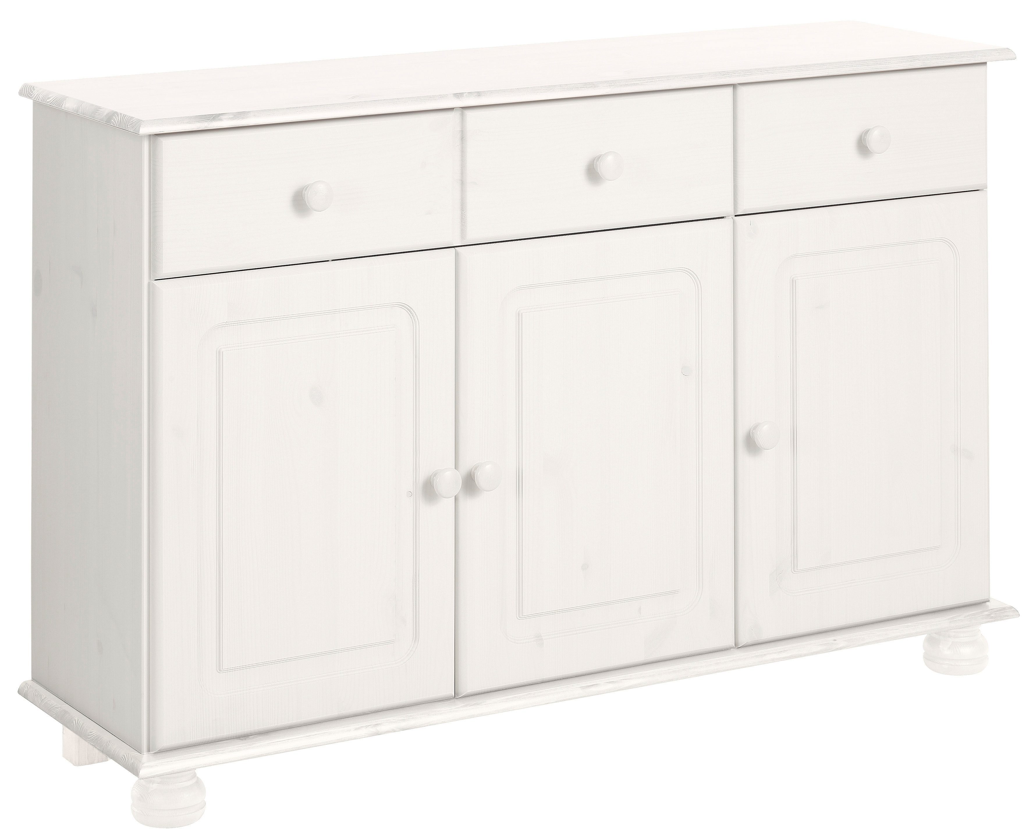 OTTO home Sideboard Mette, Kommode mit gefrästen, kugelförmigen Füßen, Breite 120 cm