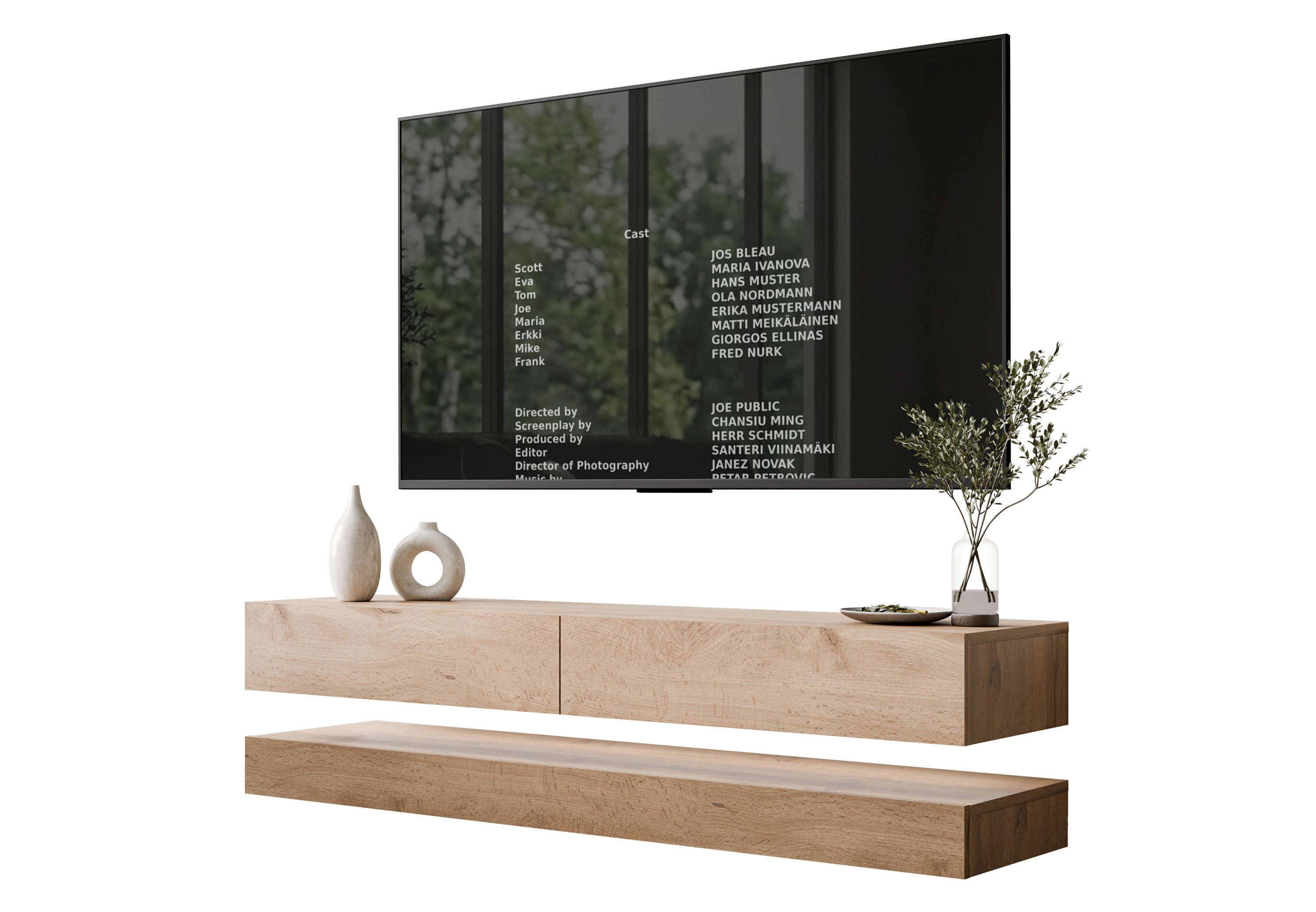 Lookway TV-Schrank SKY 140 cm mit LED-Beleuchtung 140x34x25 cm