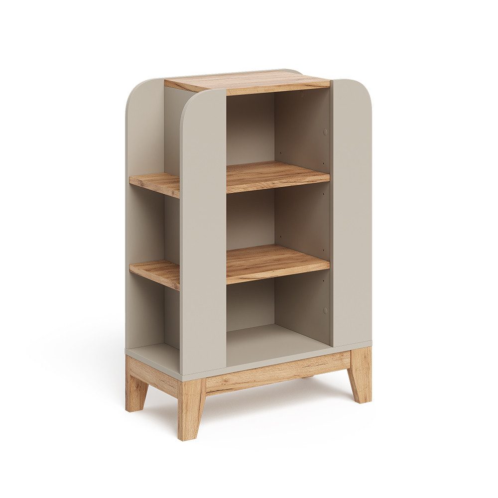 VitaliSpa® Bücherregal Malia, Cashmere/Artisan, 60 x 88 cm mit 9 fächern, 1-tlg.