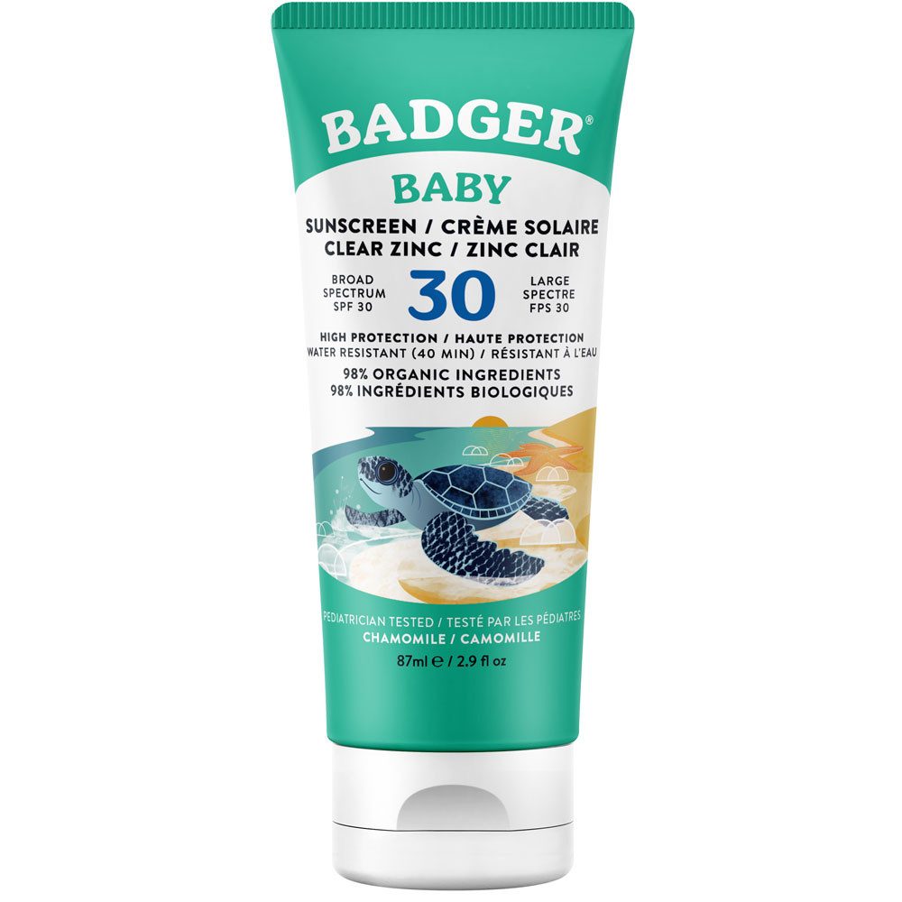 Badger Duftöl Sunscreen Cream Baby Clear Zinc, 87 ml