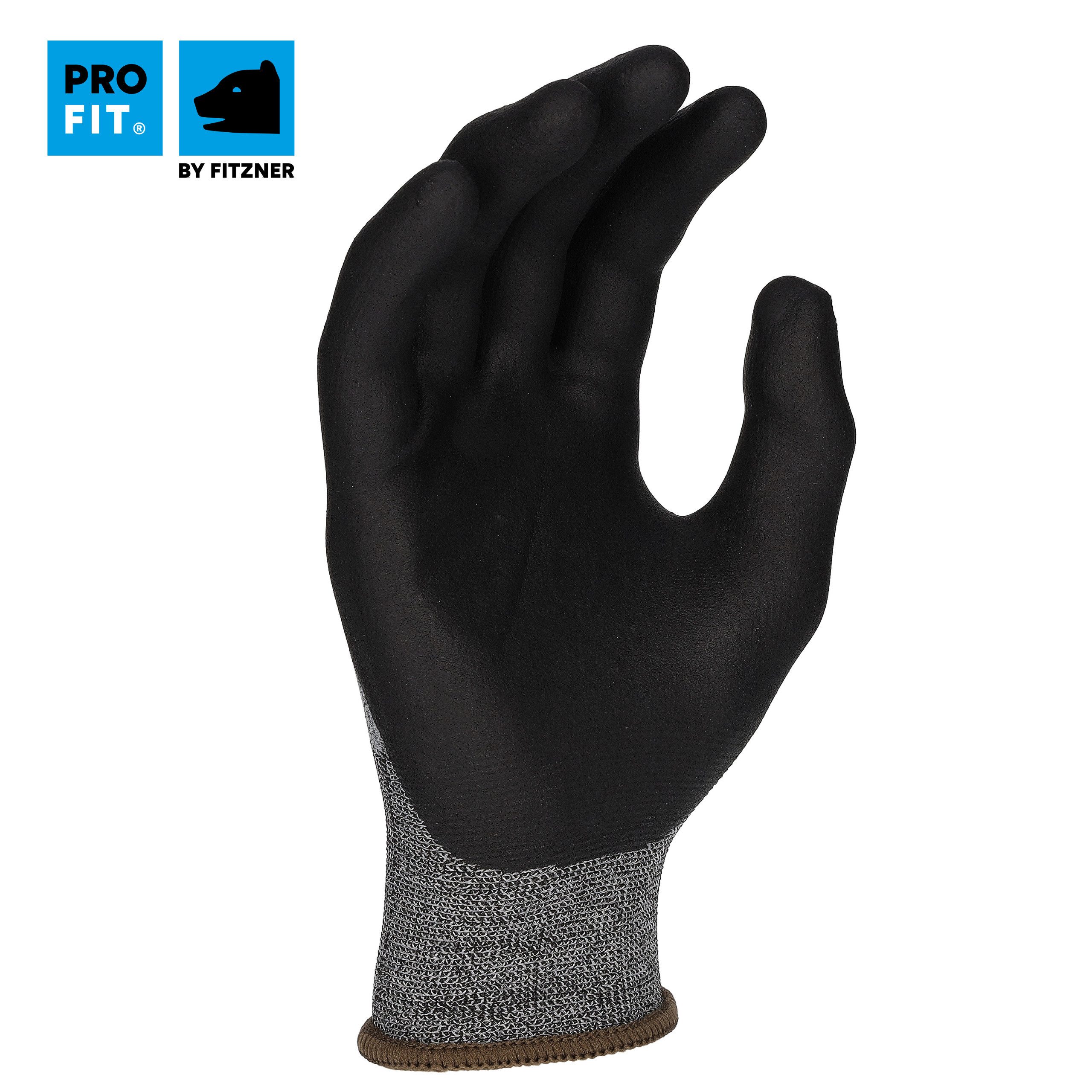 PRO FIT Nitril-Handschuhe Hit, Arbeitshandschuhe aus Nitrilschaum, Feinstrick (12, Paar) angenehmer Tragekomfort, atmungsaktiv, nahtlos, Touchscreen fähig