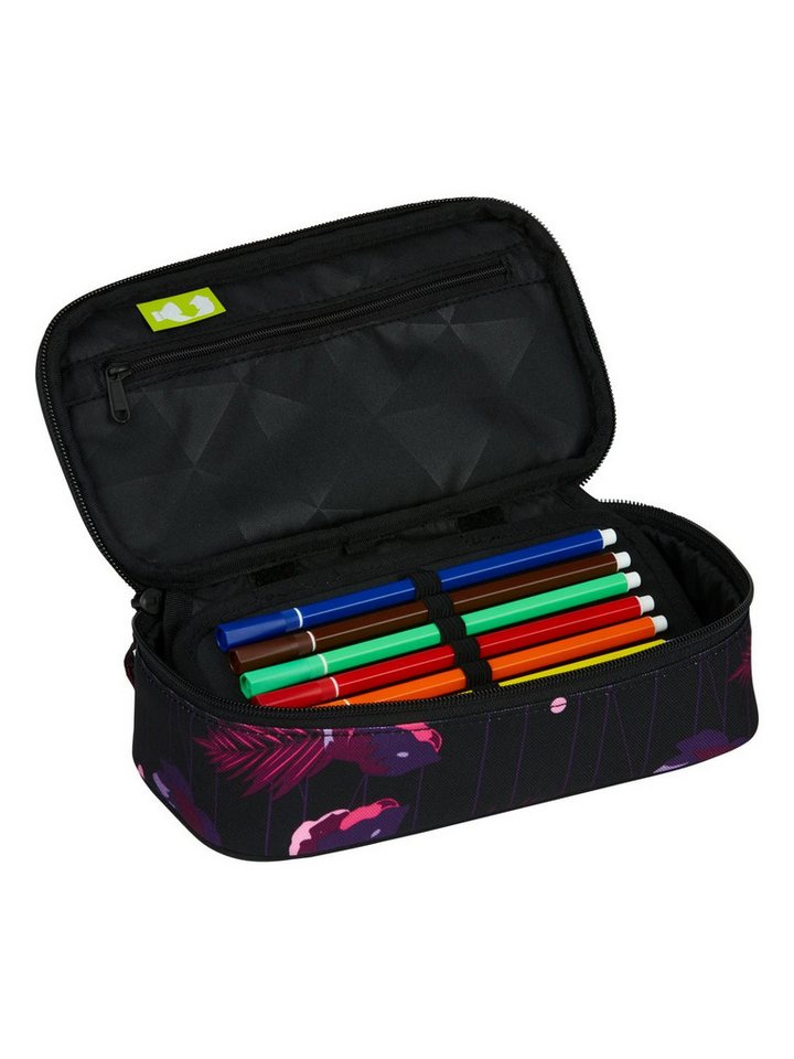 Satch Federmäppchen Schlamperbox, (2-tlg), inklusive Geodreieck und Stundenplan