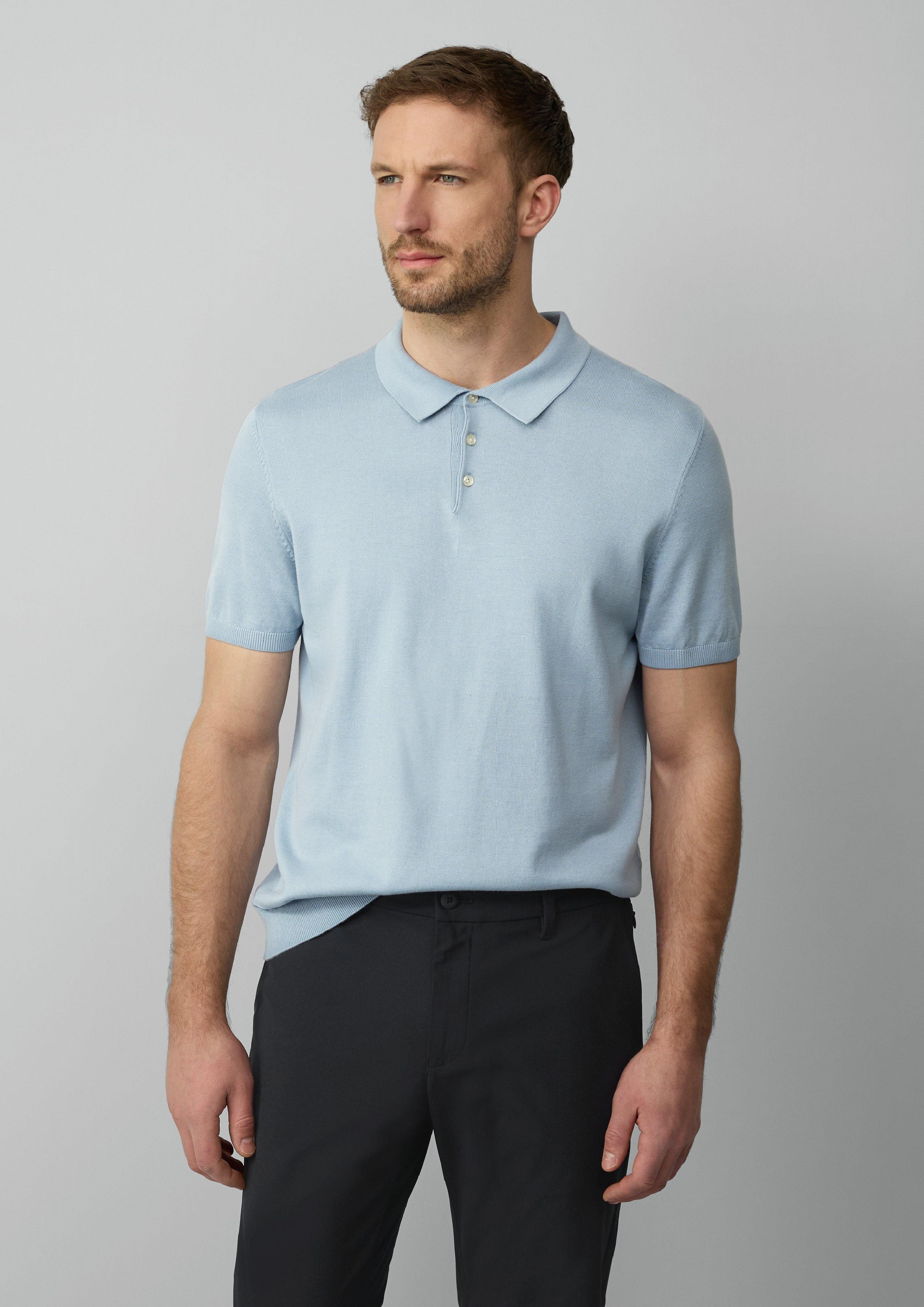 s.Oliver BLACK LABEL Strickpullover Feinstrick-Poloshirt aus günstig online kaufen