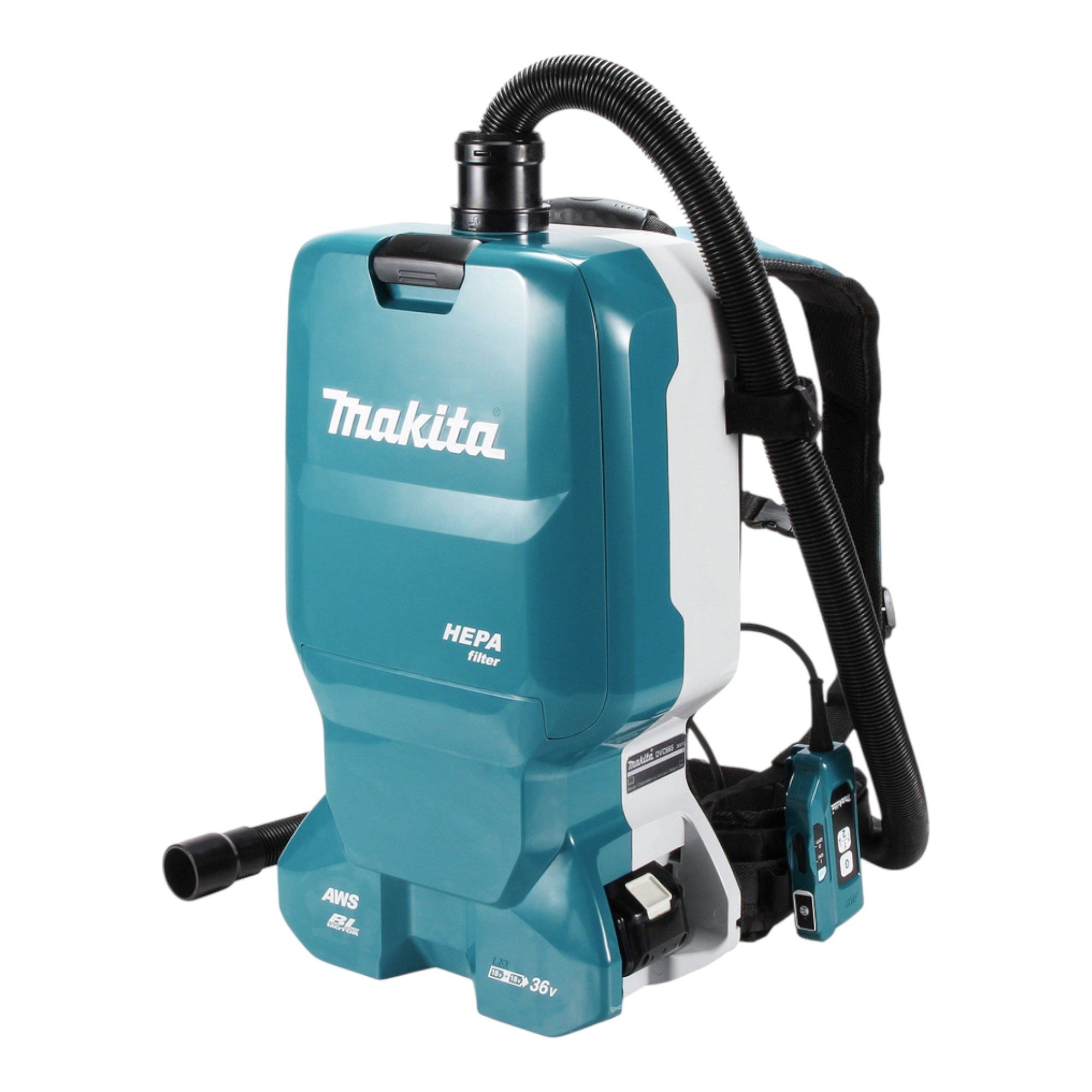 Makita Akku-Handstaubsauger DVC 665 ZU Akku Rucksackstaubsauger 36 V (2x 18 V) Brushless Solo