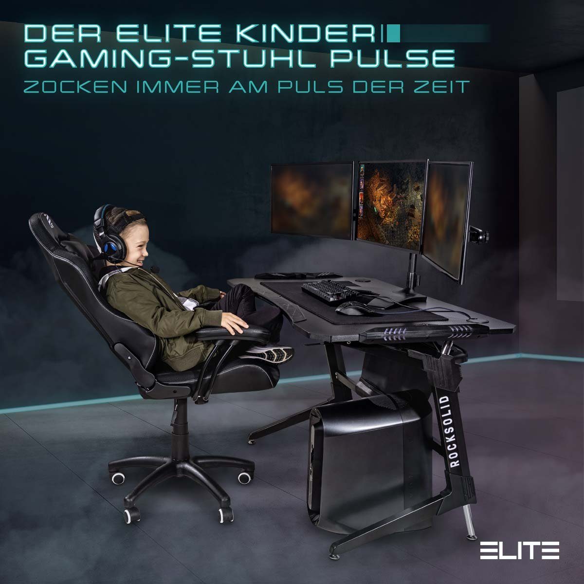 ELITE Gaming Gaming-Stuhl PULSE Gaming Stuhl für Kinder - Bürostuhl, Schrei günstig online kaufen