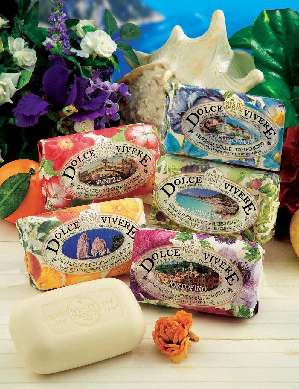 Nesti Dante Handseife Capri, Hand -und Körperseife mit feinem Duft 250 g