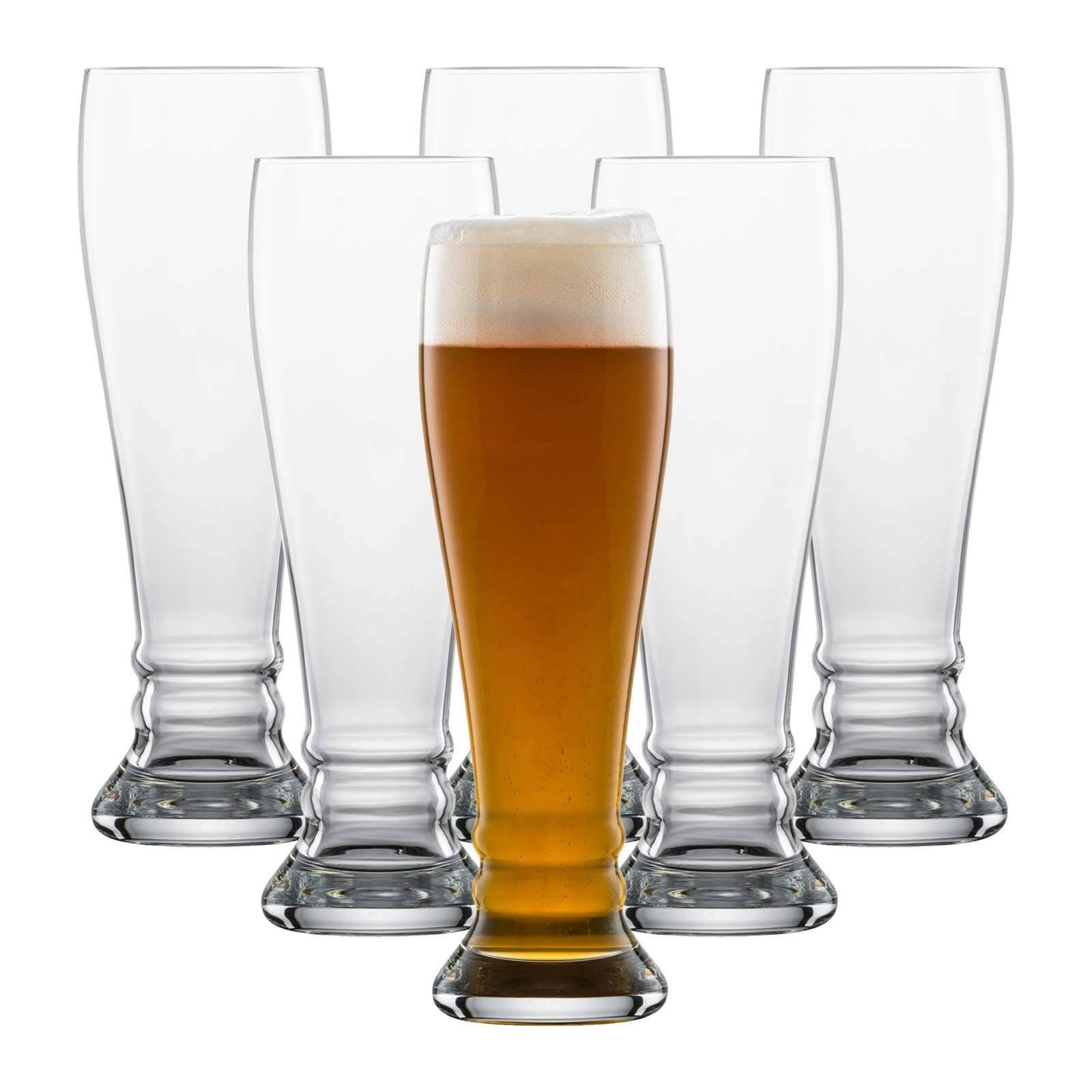 Zwiesel Glas SCHOTT-ZWIESEL Bierglas Beer Basic Weizenbiergläser Bavaria 0,5 Liter, Glas