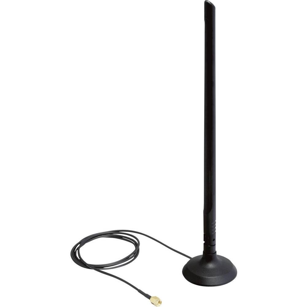 SMA WLAN-Antenne mit Antenne Delock WLAN Standfuß magnetischem und