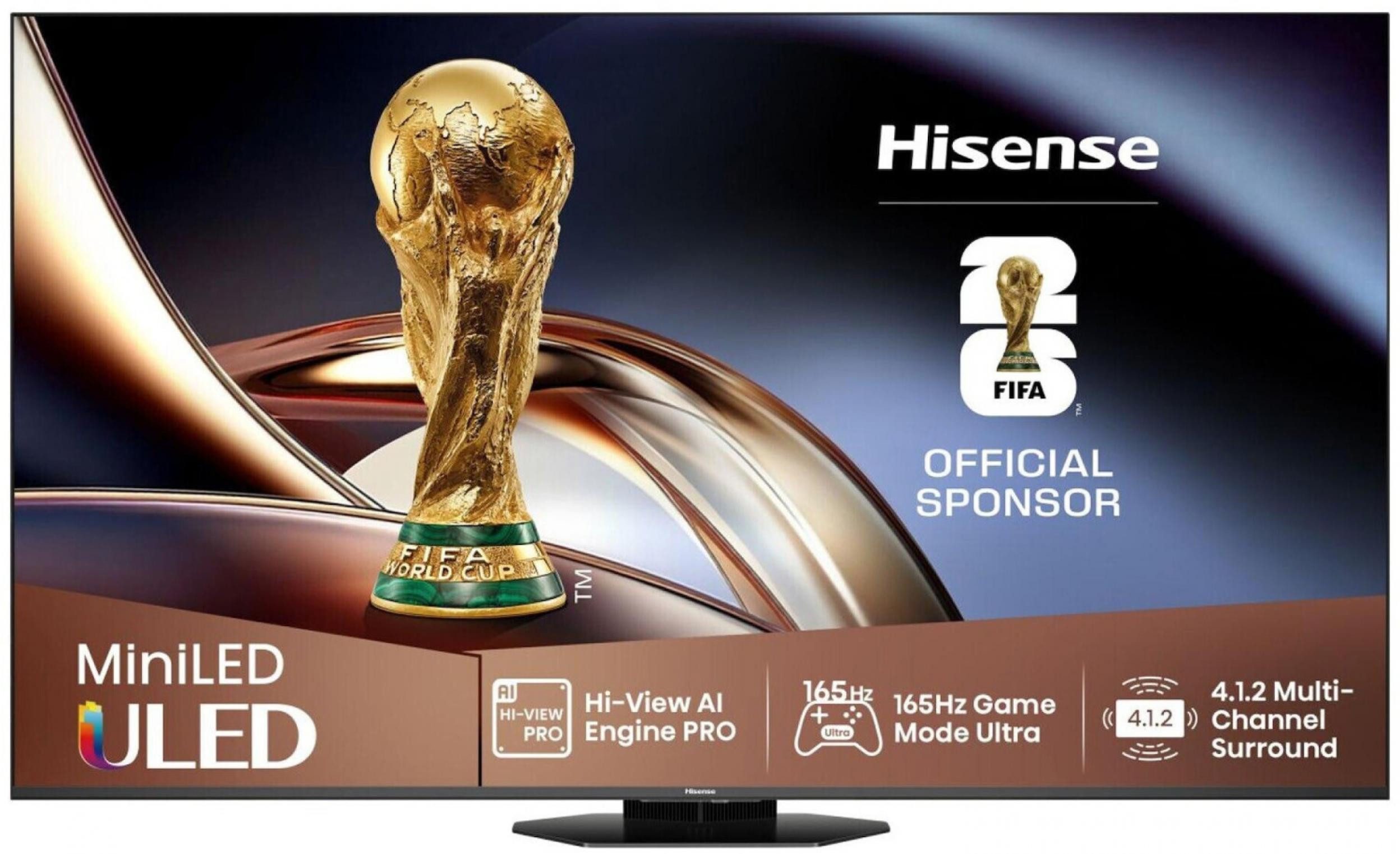 Hisense 100U8Q Mini-LED-Fernseher (100.0 Zoll, Smart TV, Game Mode PRO)