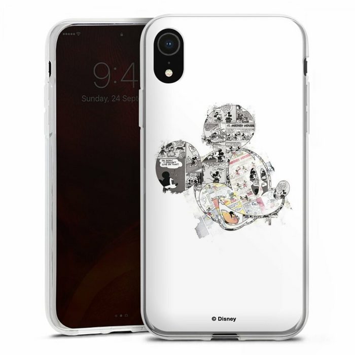 DeinDesign Handyhülle Mickey Mouse Offizielles Lizenzprodukt Disney Mickey Mouse - Collage Apple iPhone Xr Silikon Hülle Bumper Case Handy Schutzhülle