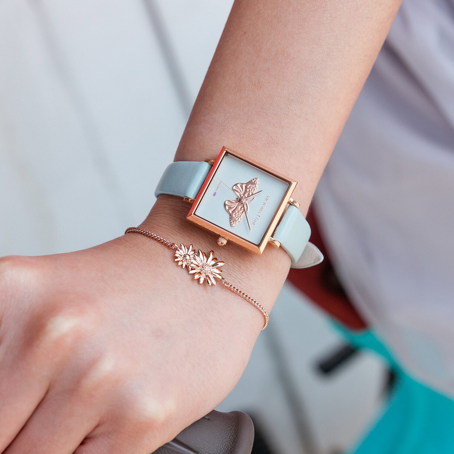 Victoria Hyde Quarzuhr Quarzuhr, Armbanduhr Leder Damen Uhr, Multifunktionsuhr Damenuhr Lederarmband, (1-tlg., Kein Set)