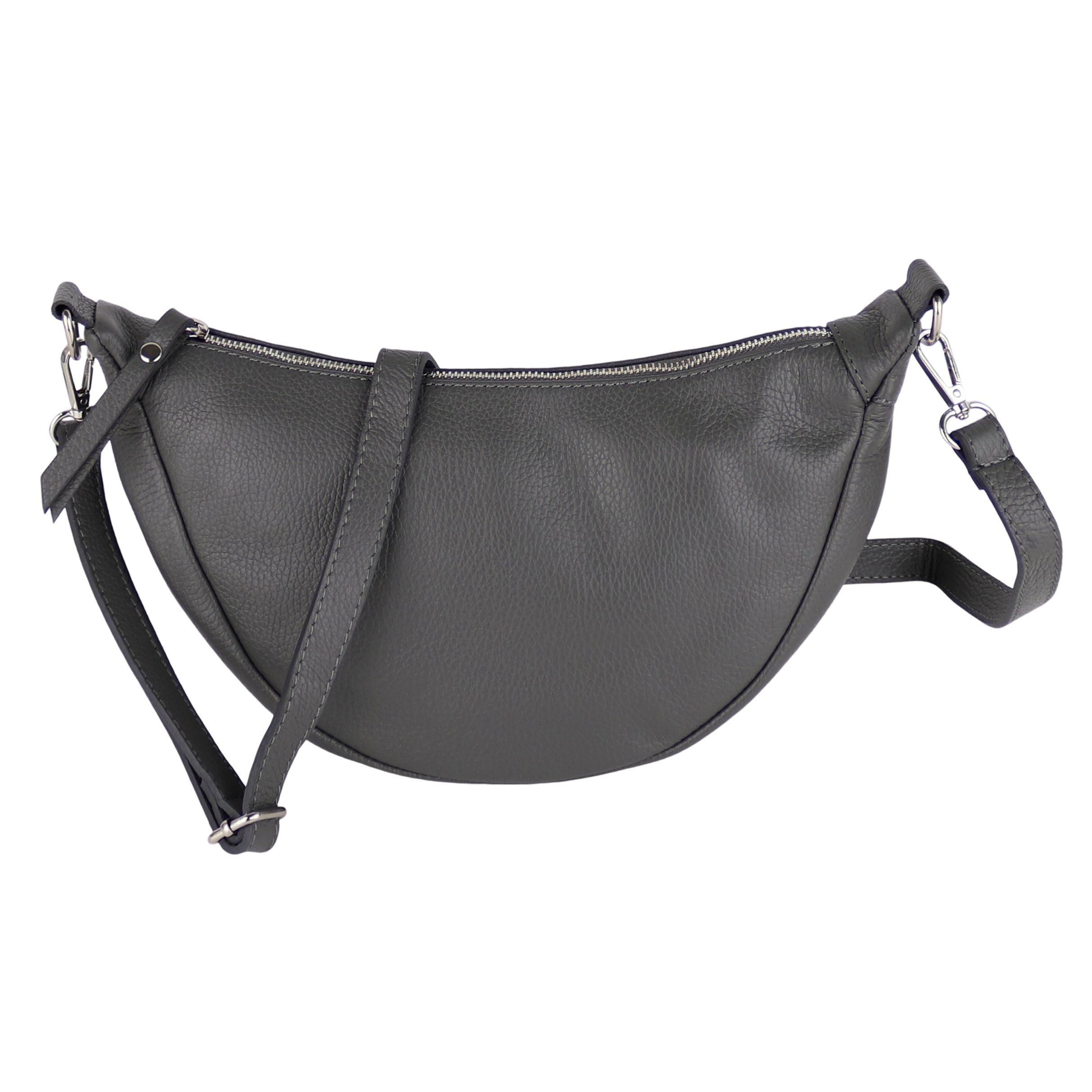 MIRROSI Schultertasche Damen Runde aus Echtleder, günstig online kaufen
